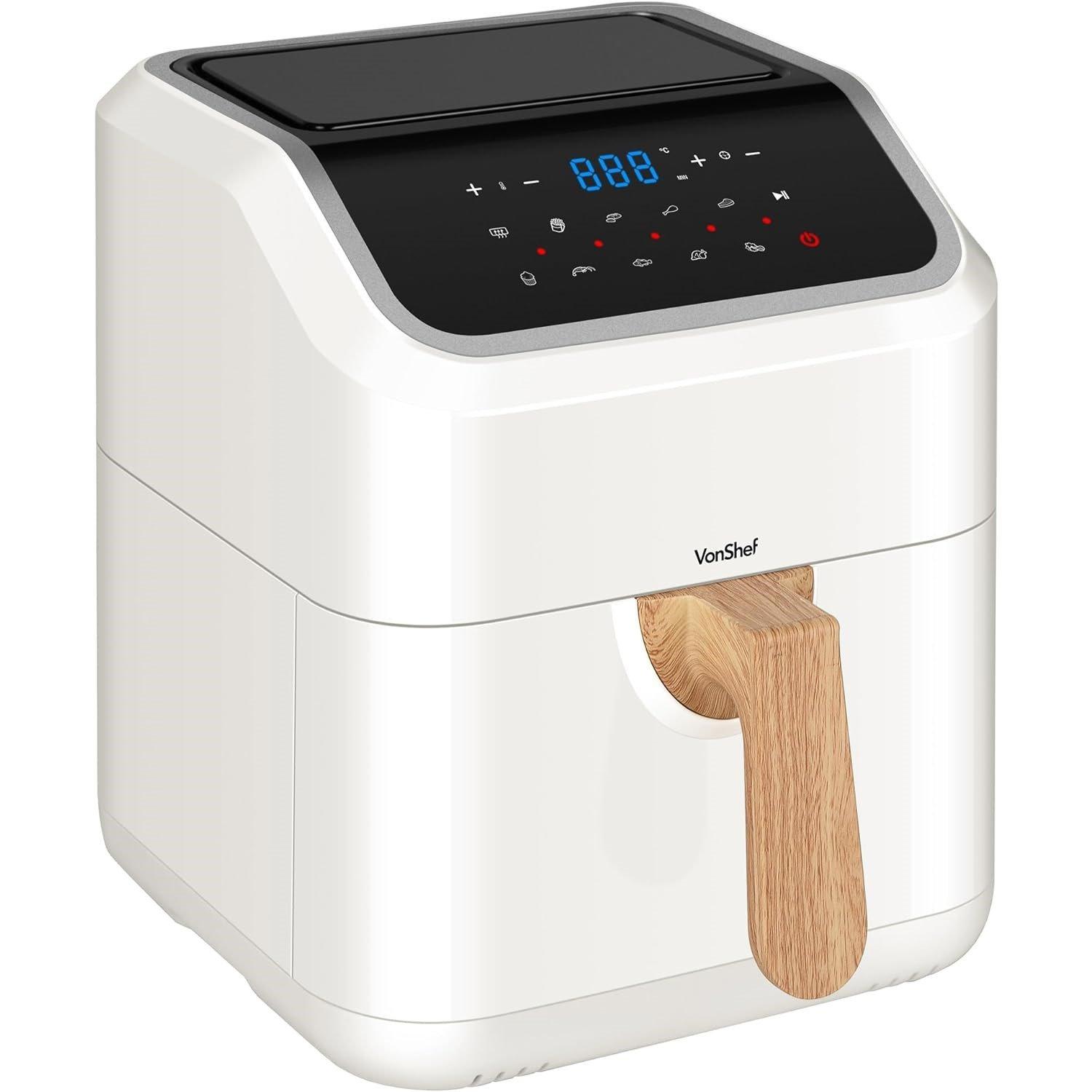 Cream - VonShef - VonShef - Fika Cream 5L Air Fryer - 1