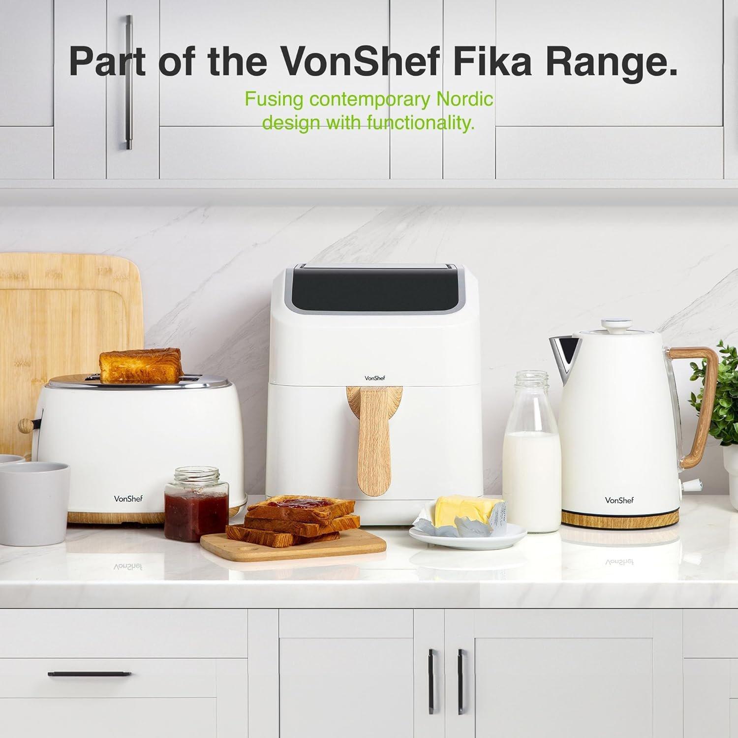 Cream - VonShef - VonShef - Fika Cream 5L Air Fryer - 2
