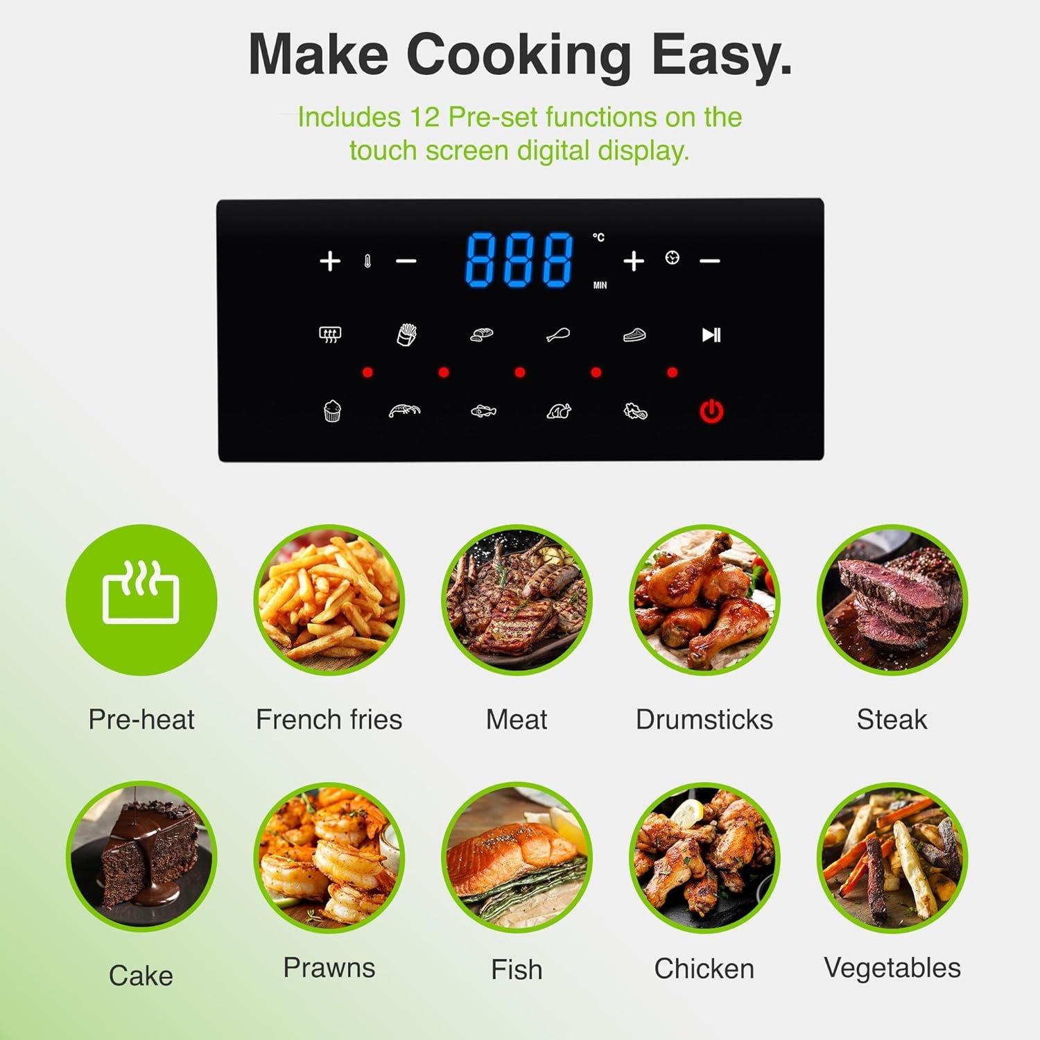 Cream - VonShef - VonShef - Fika Cream 5L Air Fryer - 4