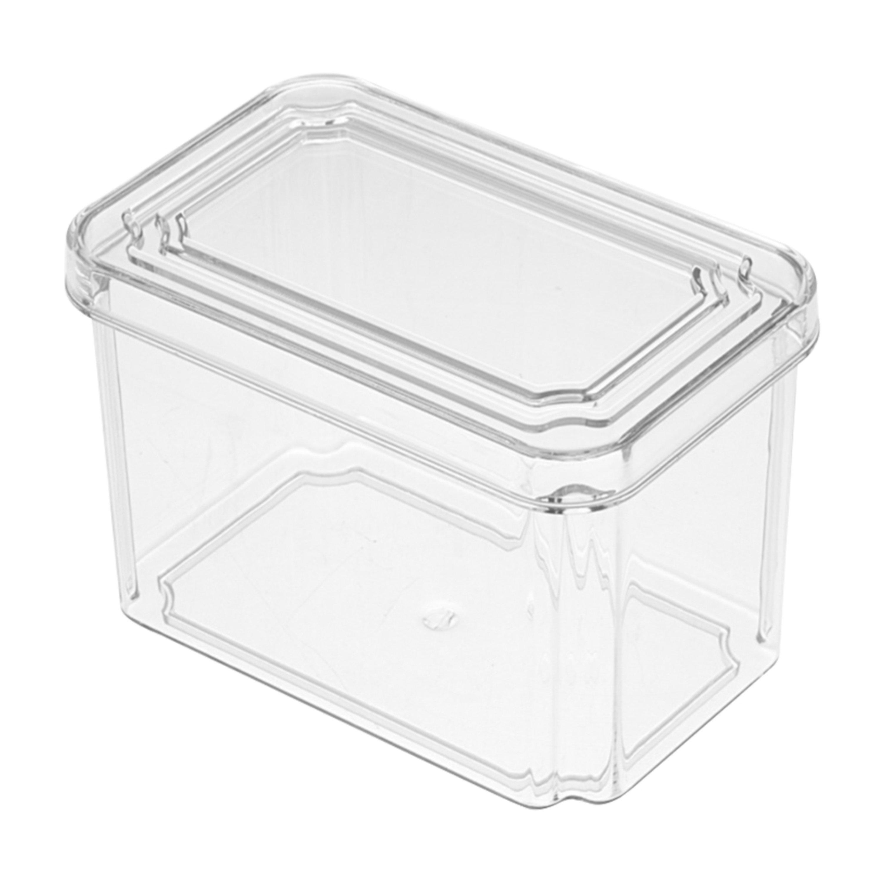 Clear2 - LIFE IDEAS - 2x Stackable Fridge Organisers Storage Set - 5