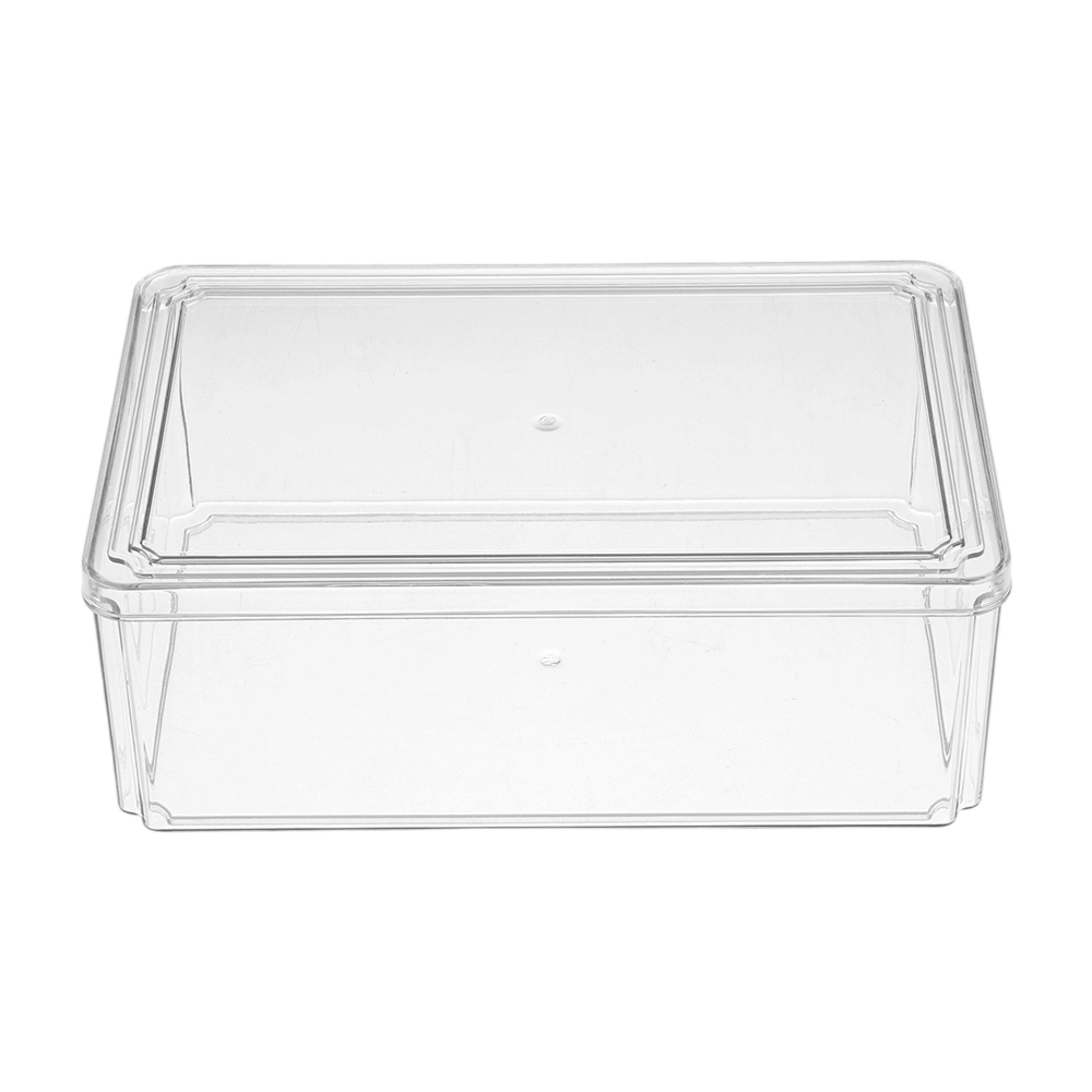 Clear2 - LIFE IDEAS - 2x Stackable Fridge Organisers Storage Set - 6
