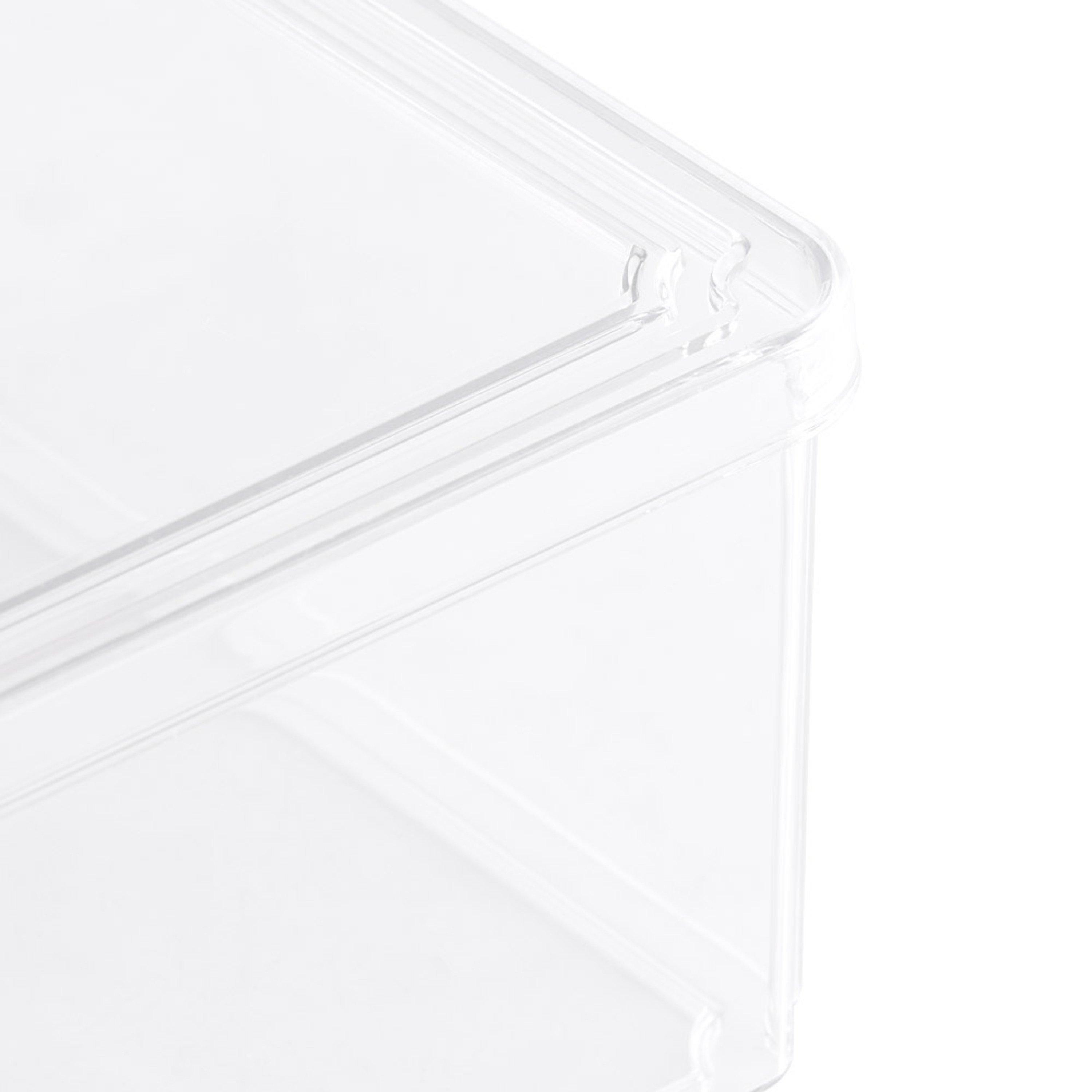 Clear1 - LIFE IDEAS - 2x Stackable Fridge Organisers Storage Set - 7