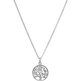 Unique And Co Unique & Co Sterling Pendnt with CZ & Chain