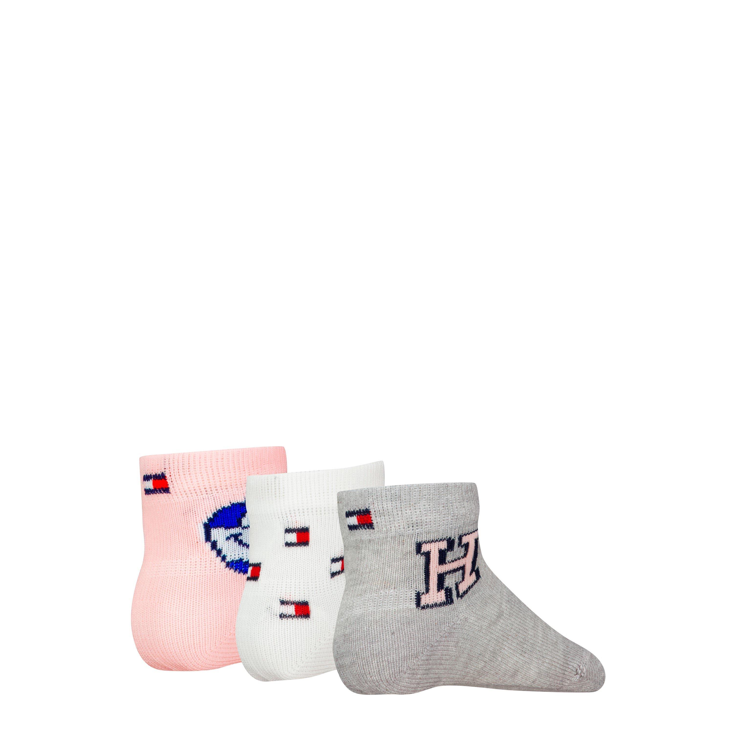 Pink Combo - Tommy Hilfiger - Unisex Kids' Crew Socks - 2
