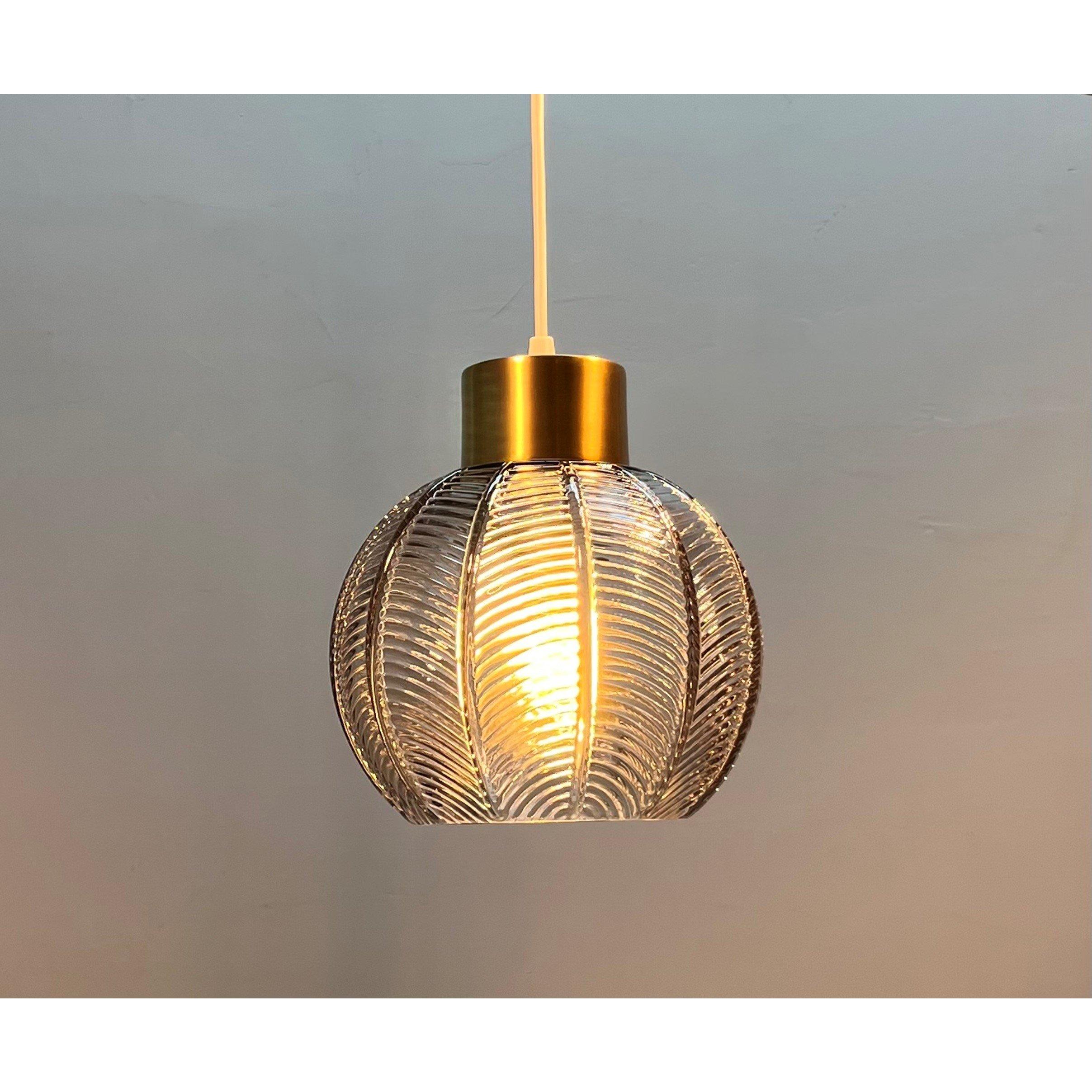 Smoke - K Living - Leaves Smokey Glass Light Pendant - 2