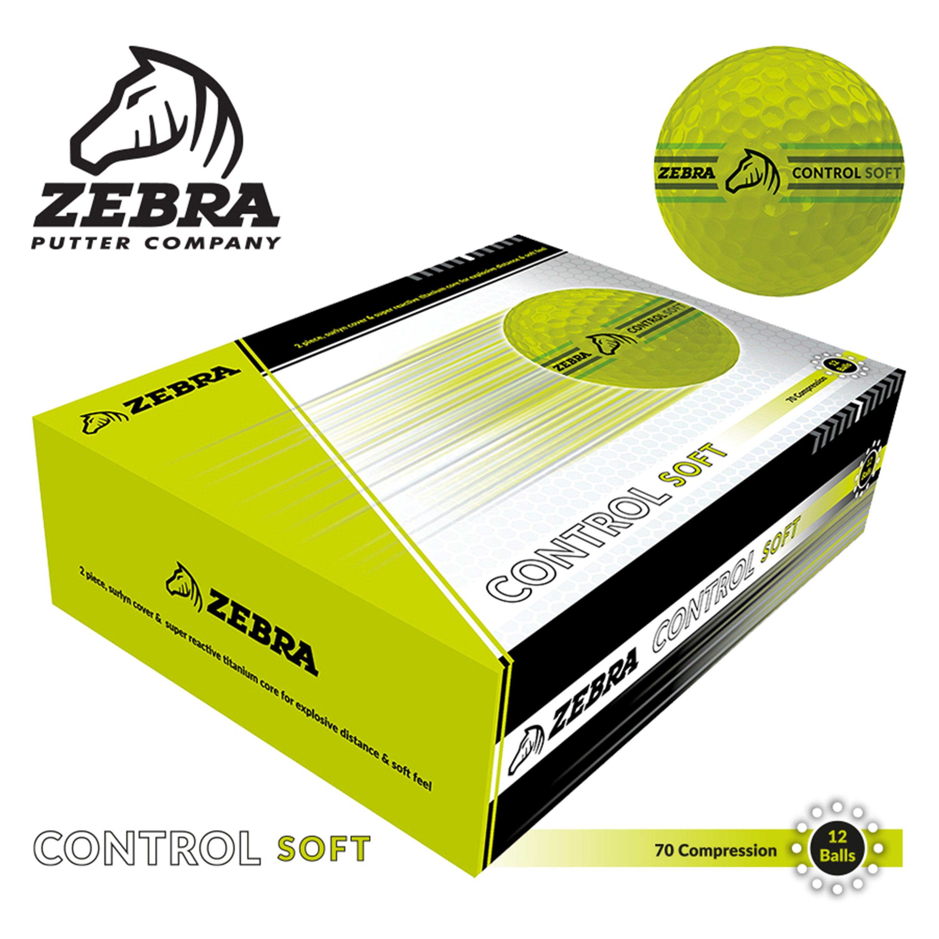 Zebra Control Soft Golf Ball (Dozen)