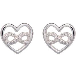 Unique And Co Unique & Co Sterling Stud Earrings with CZ