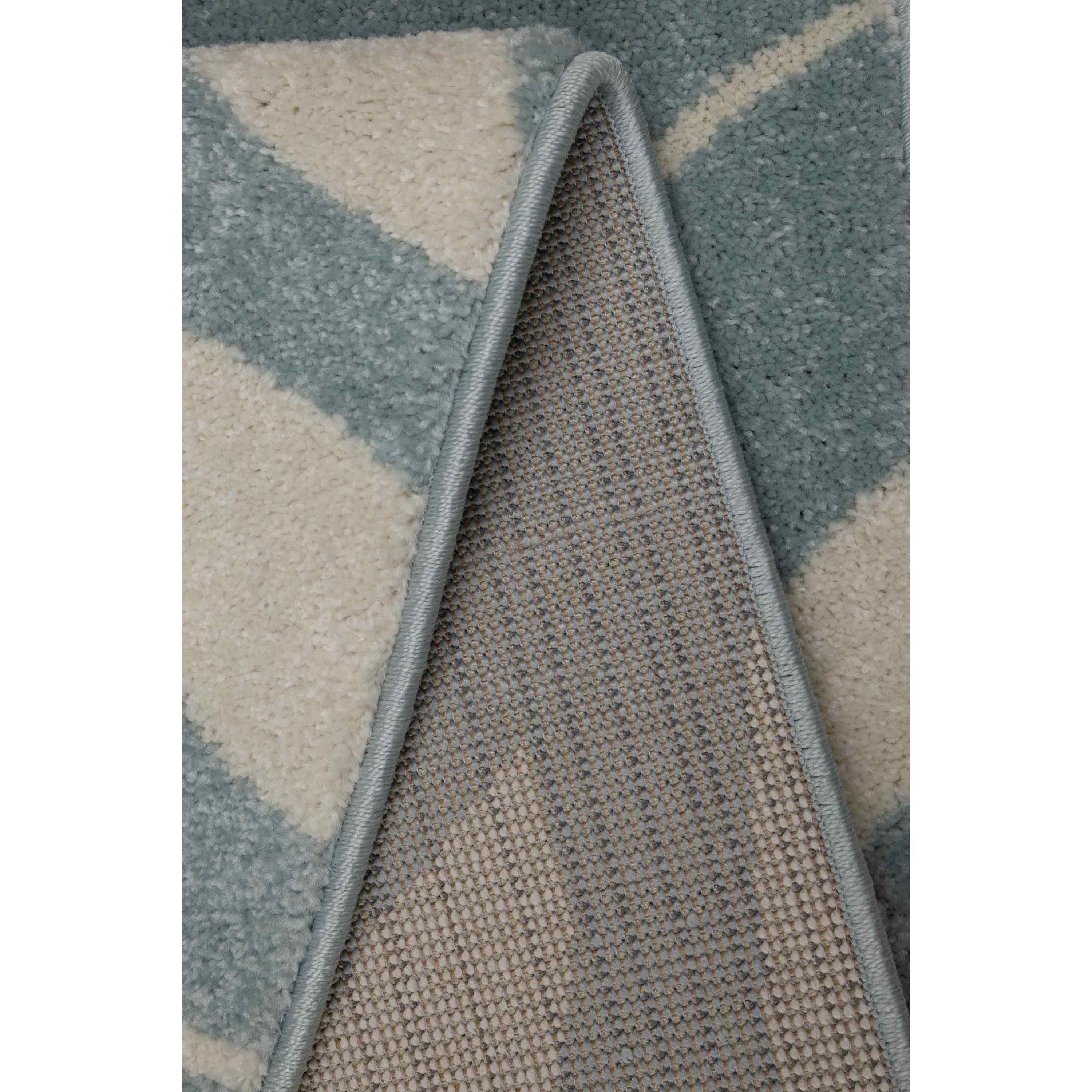 Blue - Homemaker - Echo Leaf Blue Rug - 4