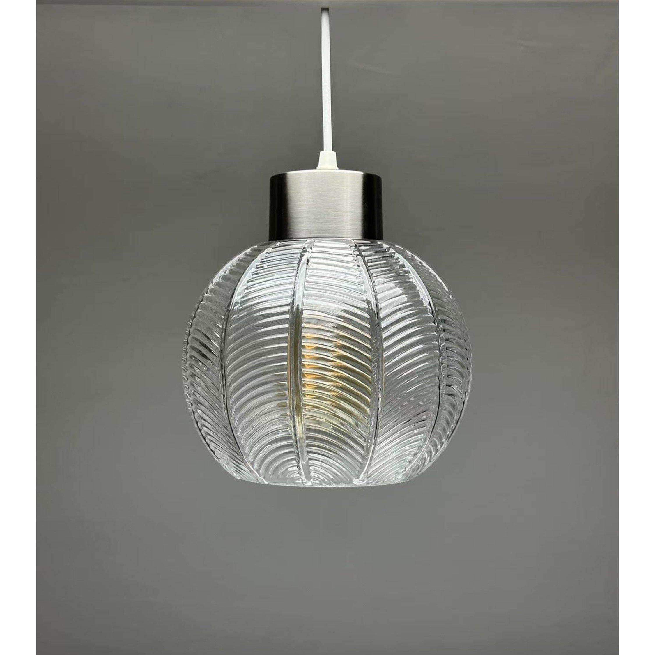 Clear - K Living - Leaves Clear Glass Light Pendant - 1