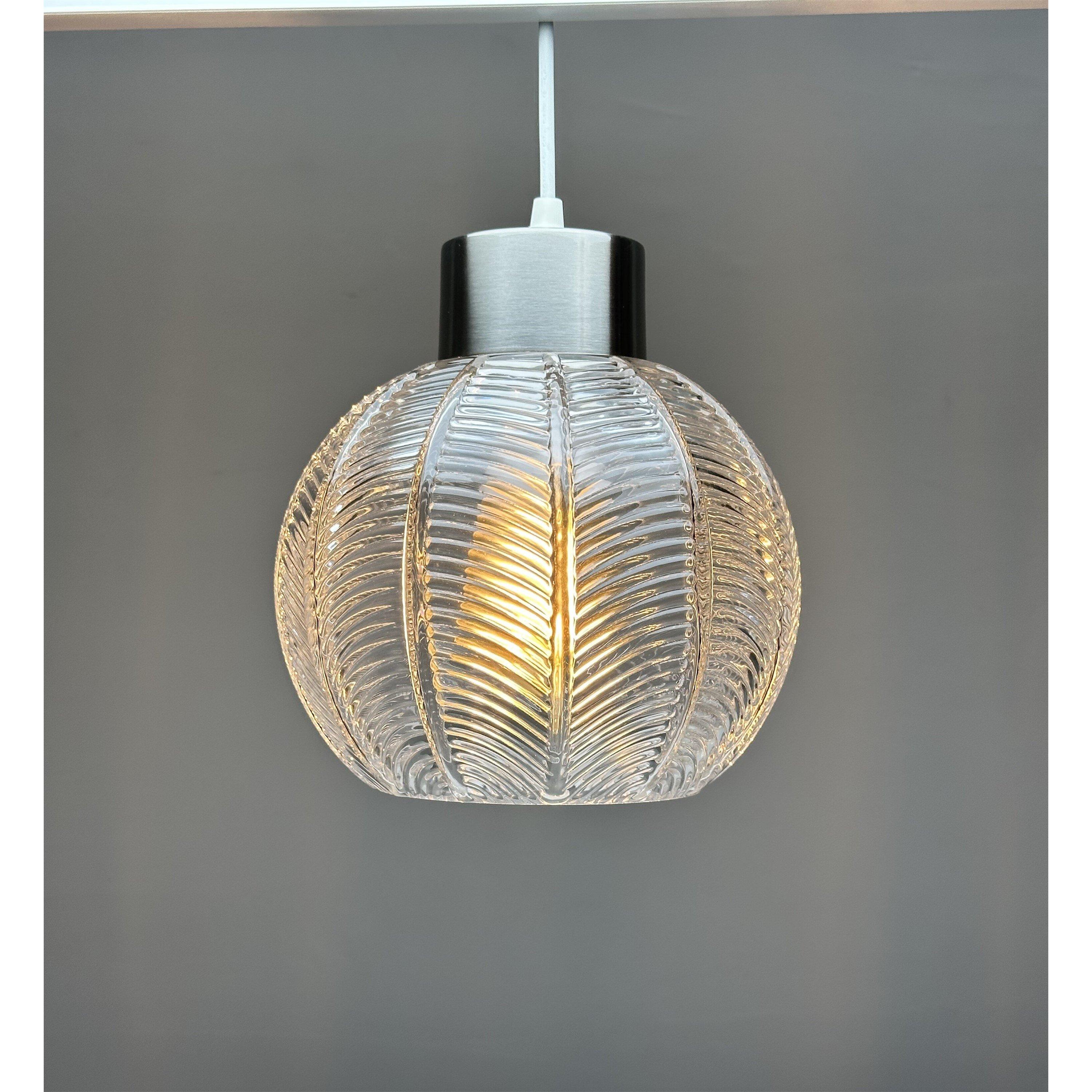 Clear - K Living - Leaves Clear Glass Light Pendant - 2