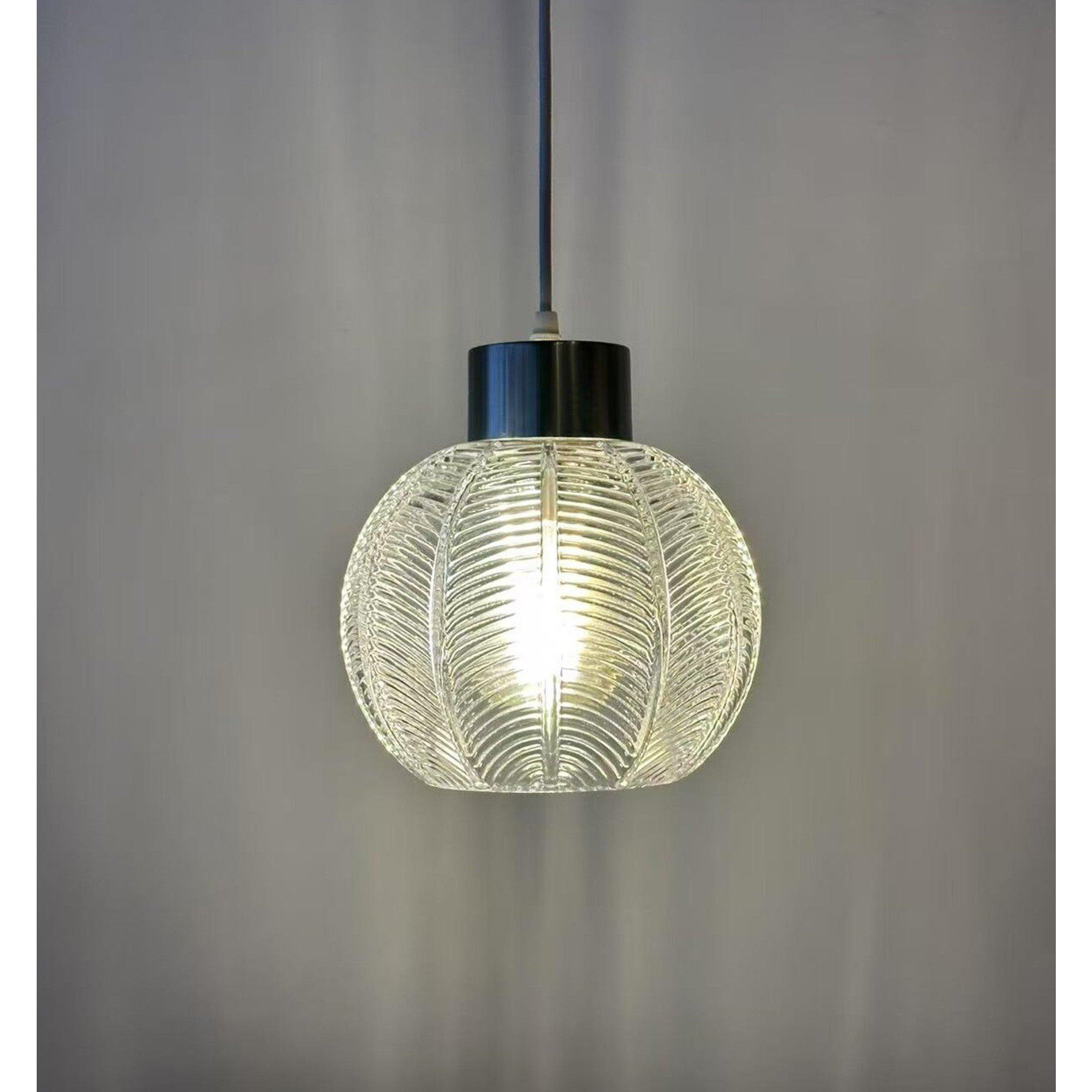 Clear - K Living - Leaves Clear Glass Light Pendant - 3