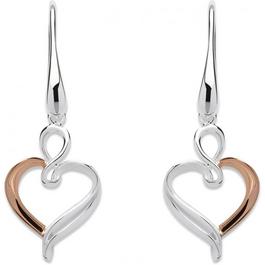 Unique And Co & Co Sterling  Rose Gold Plated earrings