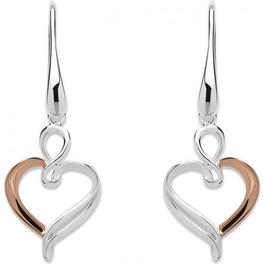 Unique And Co Sterling  Rose Gold Plated earrings