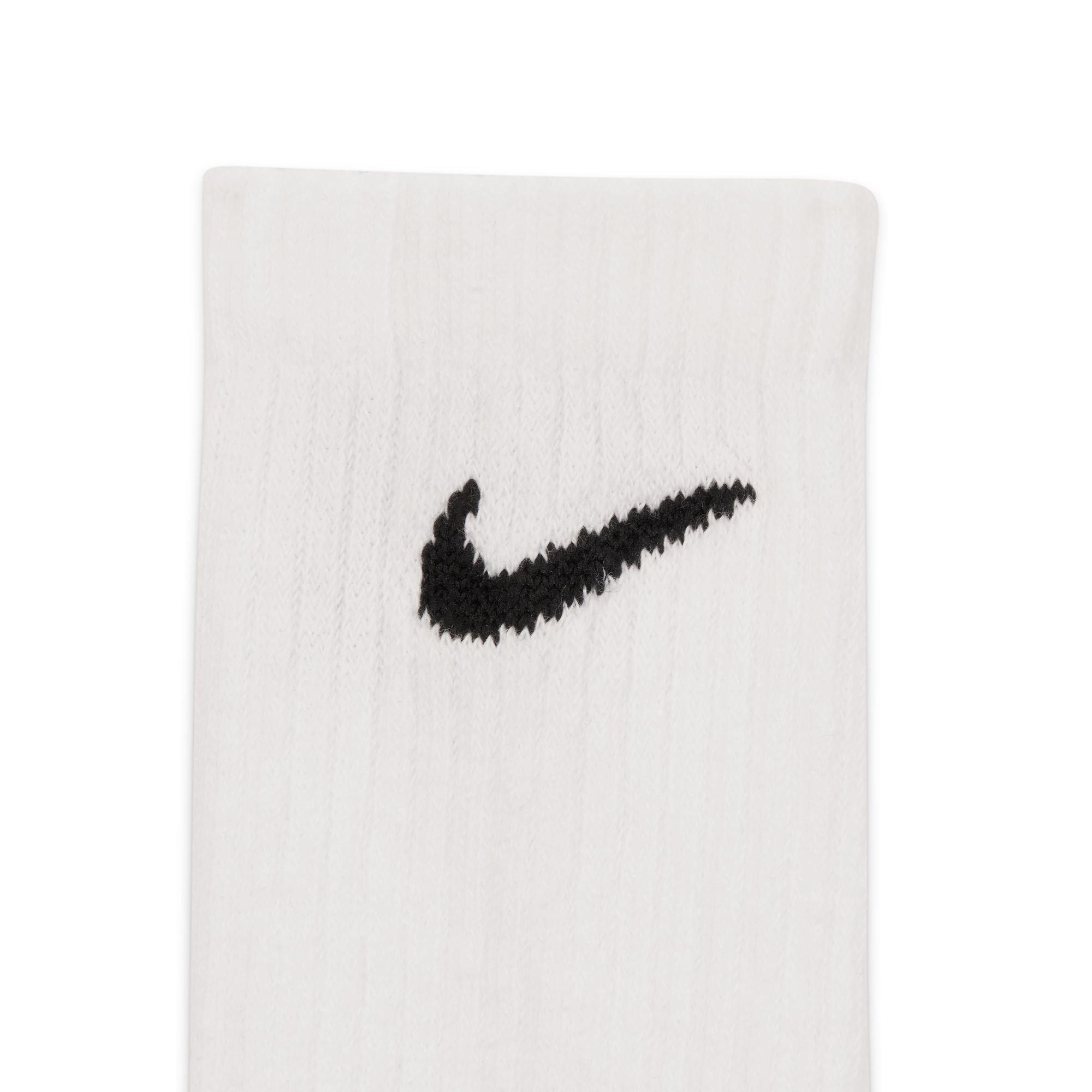 Blanco/Negro - Nike - Everyday Lightweight Training Crew Socks (3 Pairs) - 4