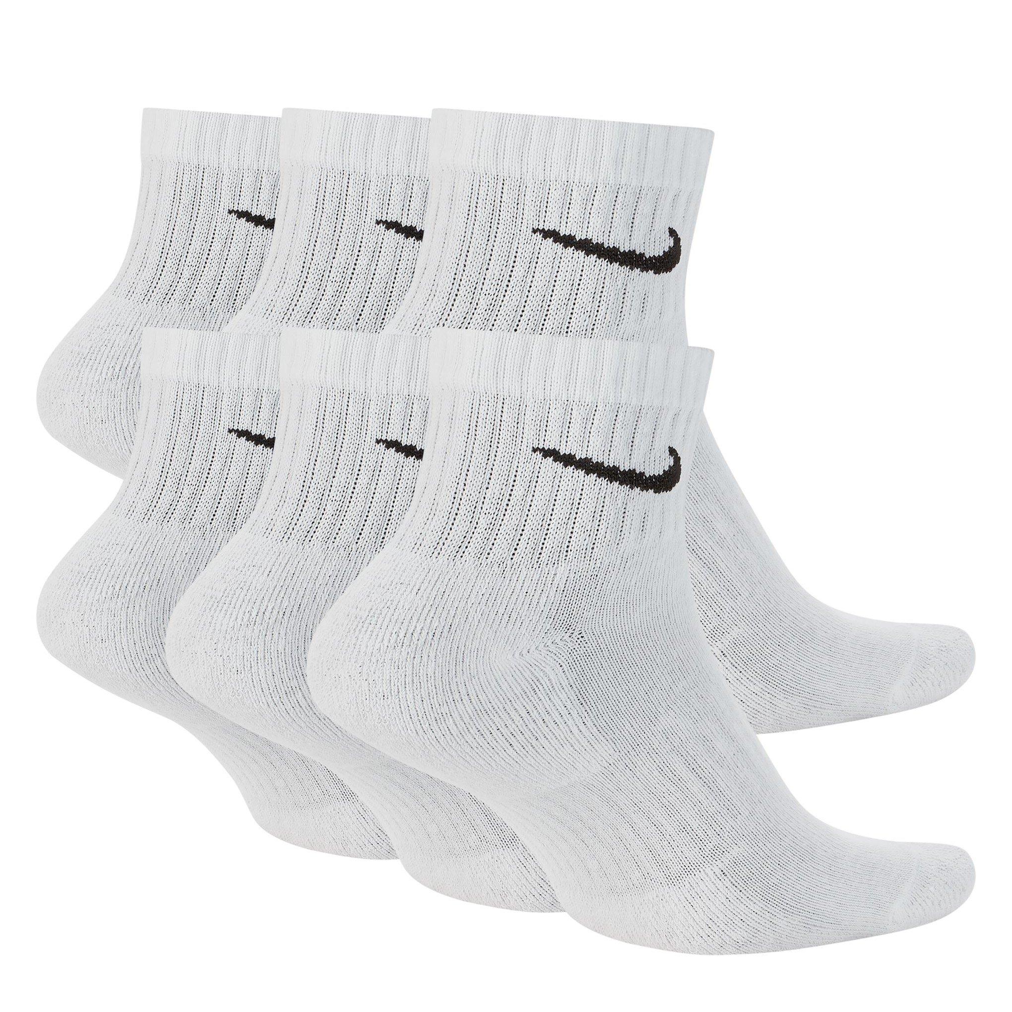 Hvid/Sort - Nike - Everyday Cushioned Training Ankle Socks (6 Pairs) - 2
