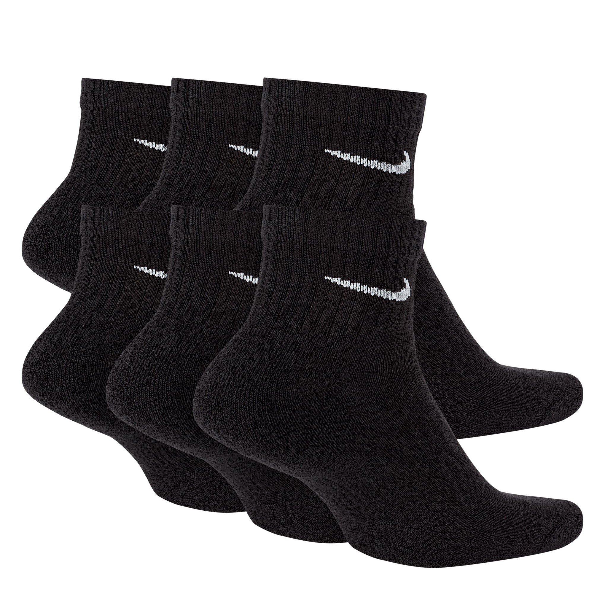 Black/White - Nike - Everyday Cushioned Training Ankle Socks (6 Pairs) - 2
