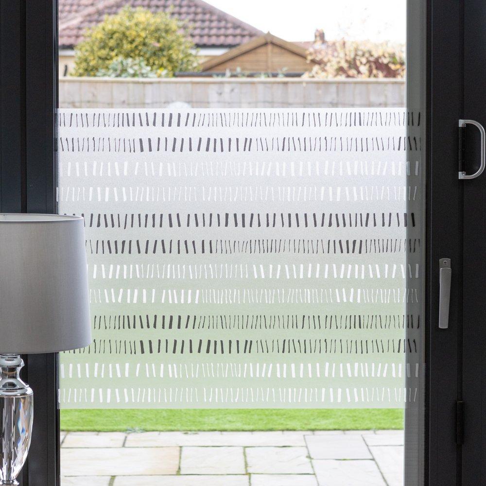 White/Black - D C Fix - dc fix  Stitches Static Cling Window Film - 1