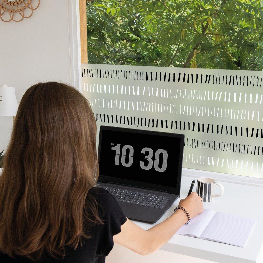 White/Black - D C Fix - dc fix  Stitches Static Cling Window Film - 3