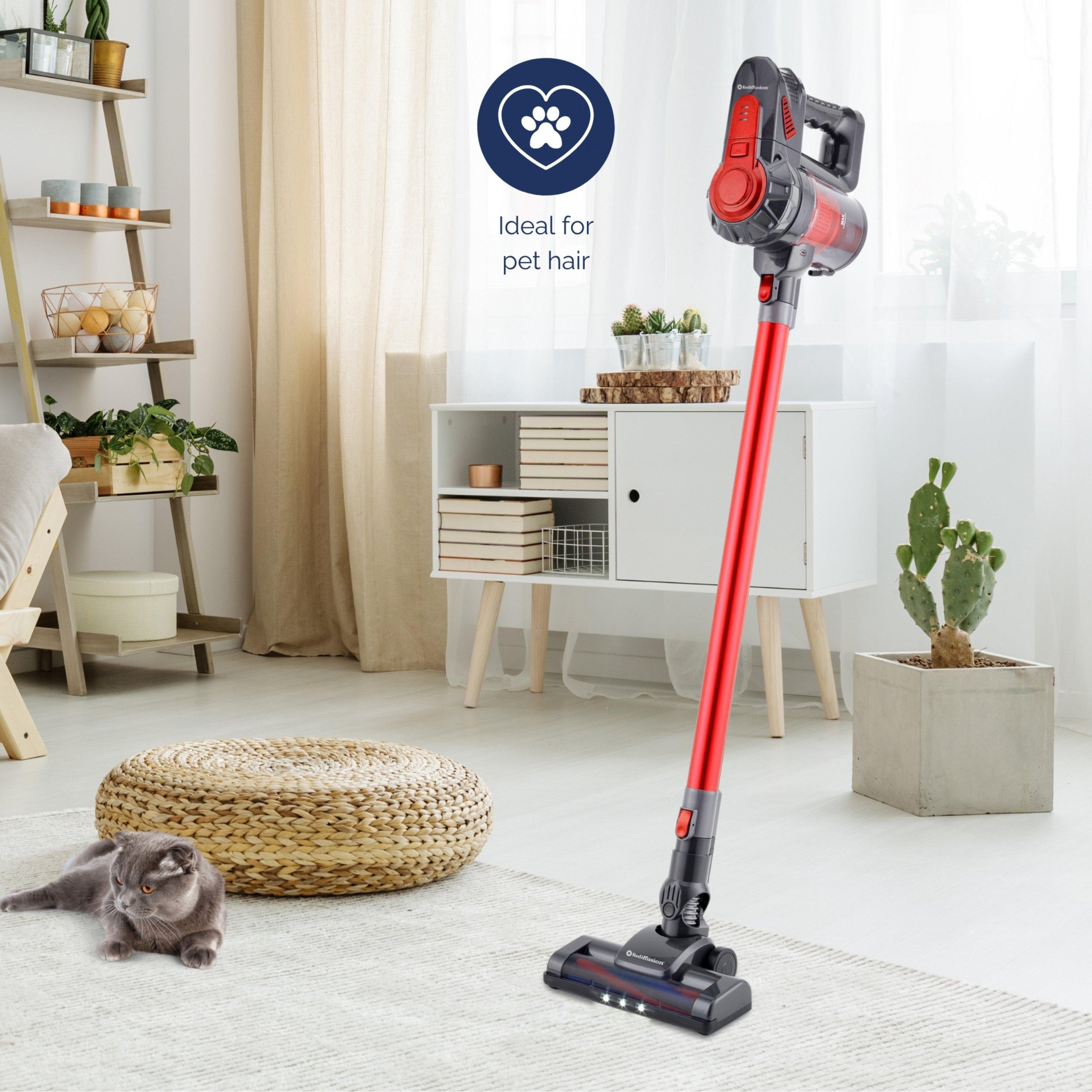 Red - Rediffusion - 2 in 1 Stick Vacuum Cleaner - 2