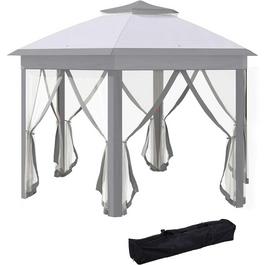 Outsunny Outsunny Hexagon Pop Up Garden Gazebo