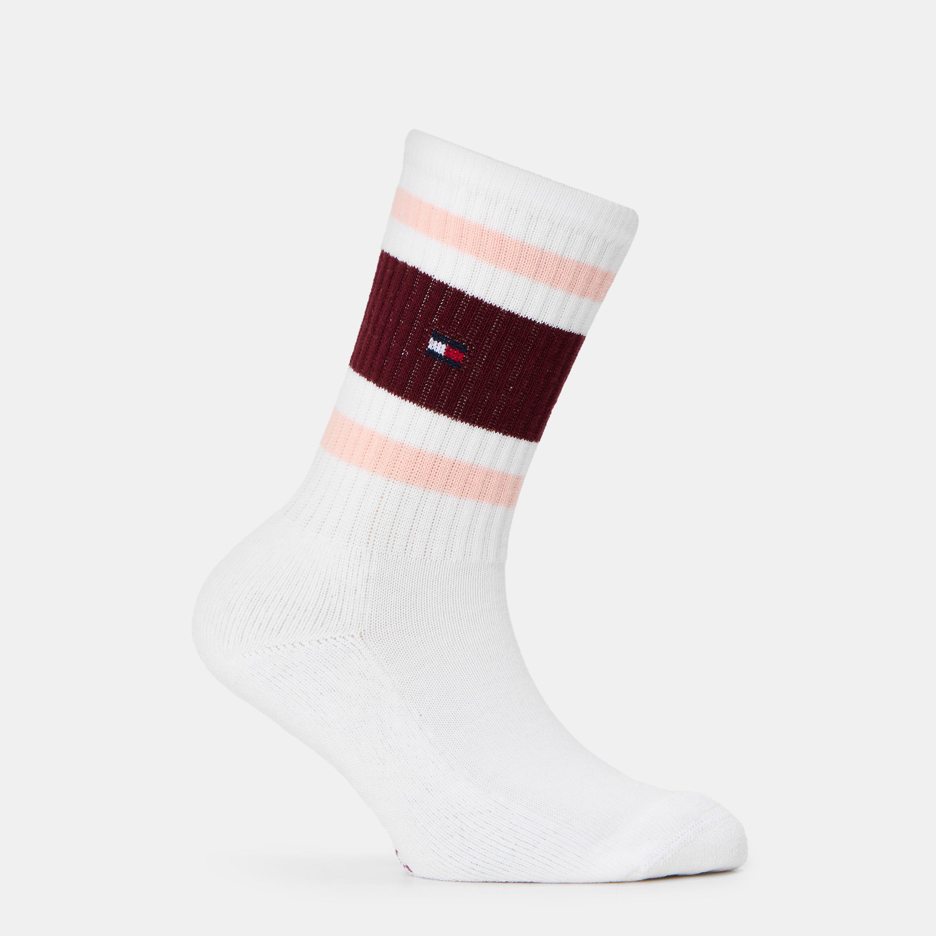Pink/White - Tommy Hilfiger - Kids' Crew Socks - 2