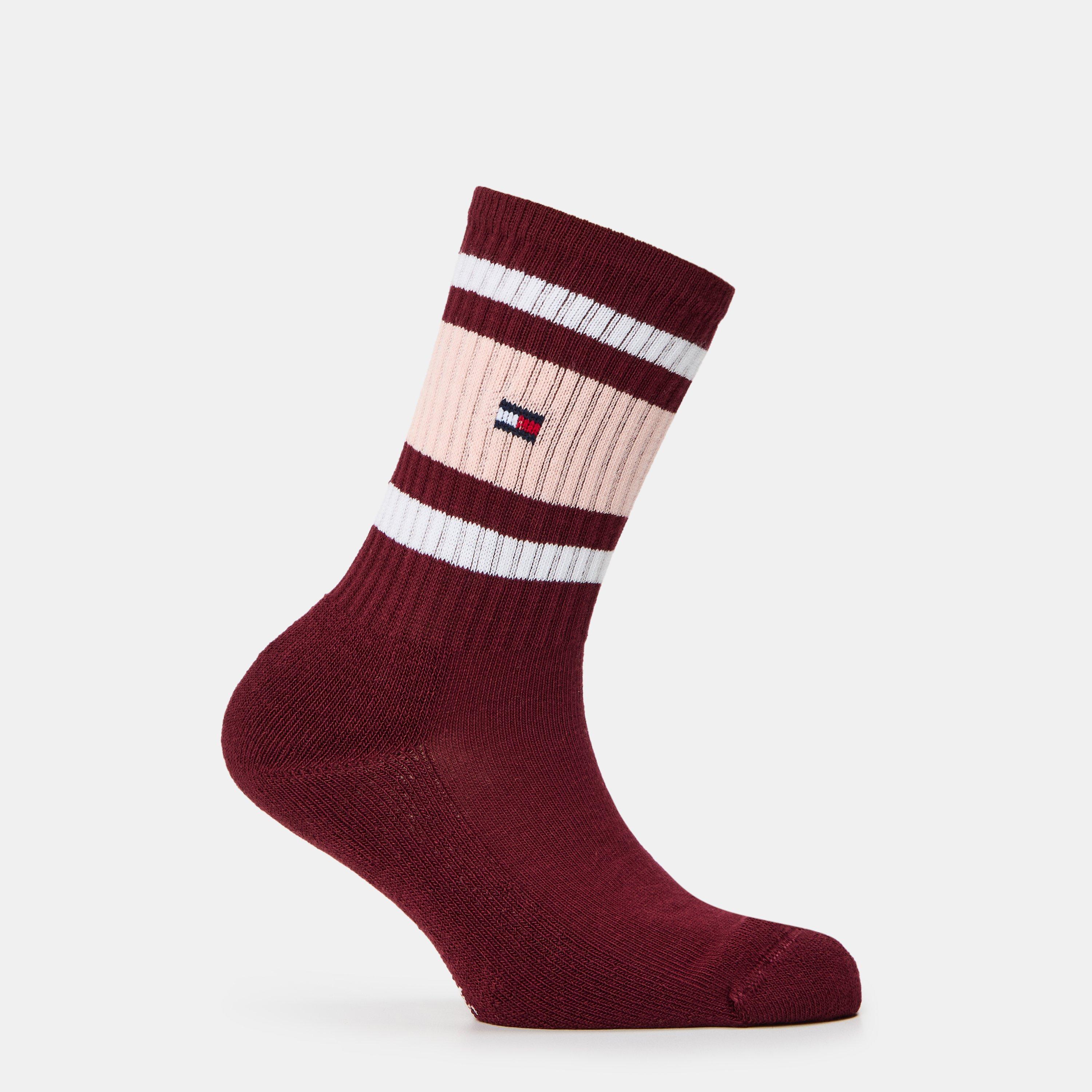 Pink/White - Tommy Hilfiger - Kids' Crew Socks - 3