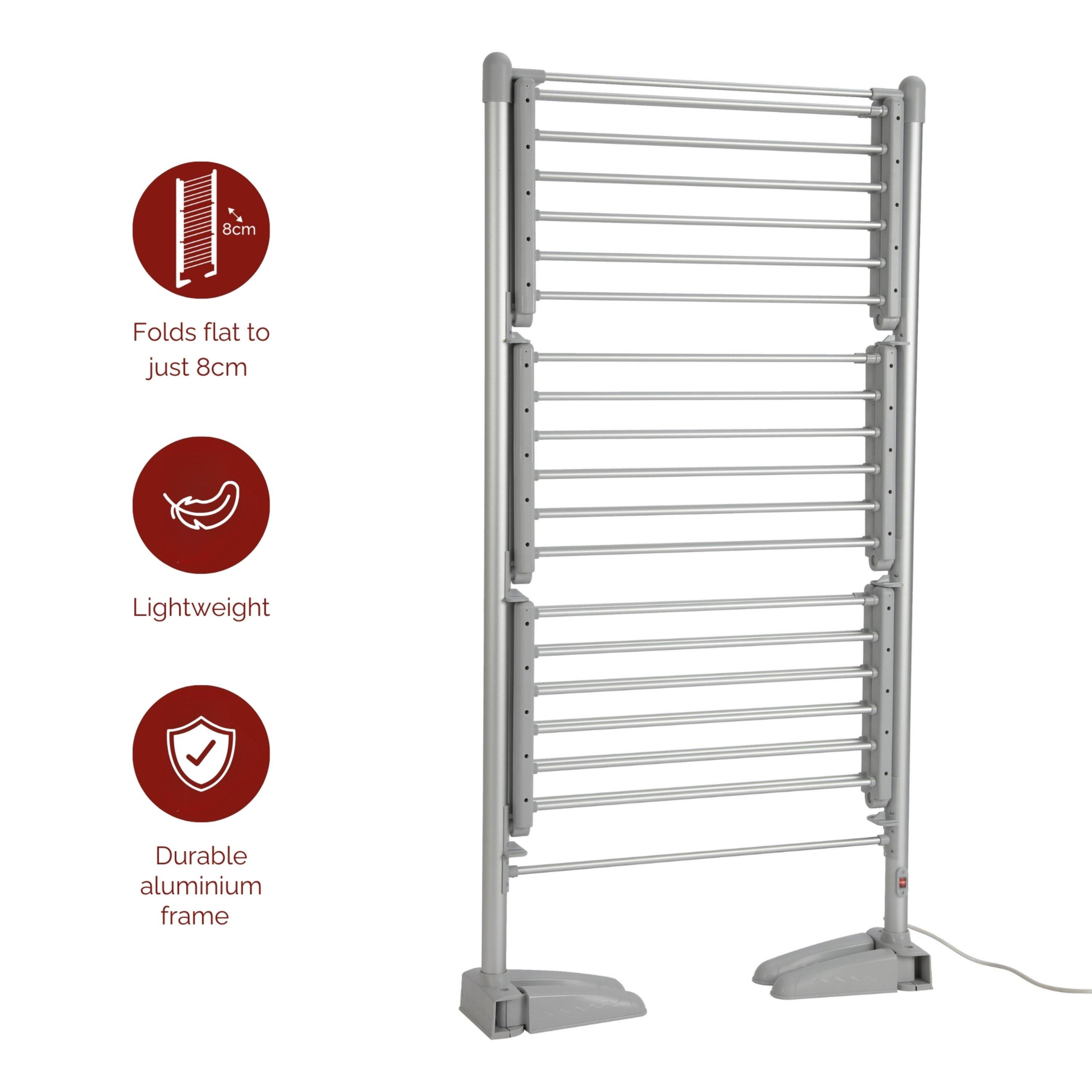 White - Rediffusion - 3 Tier Heated Airer - 3