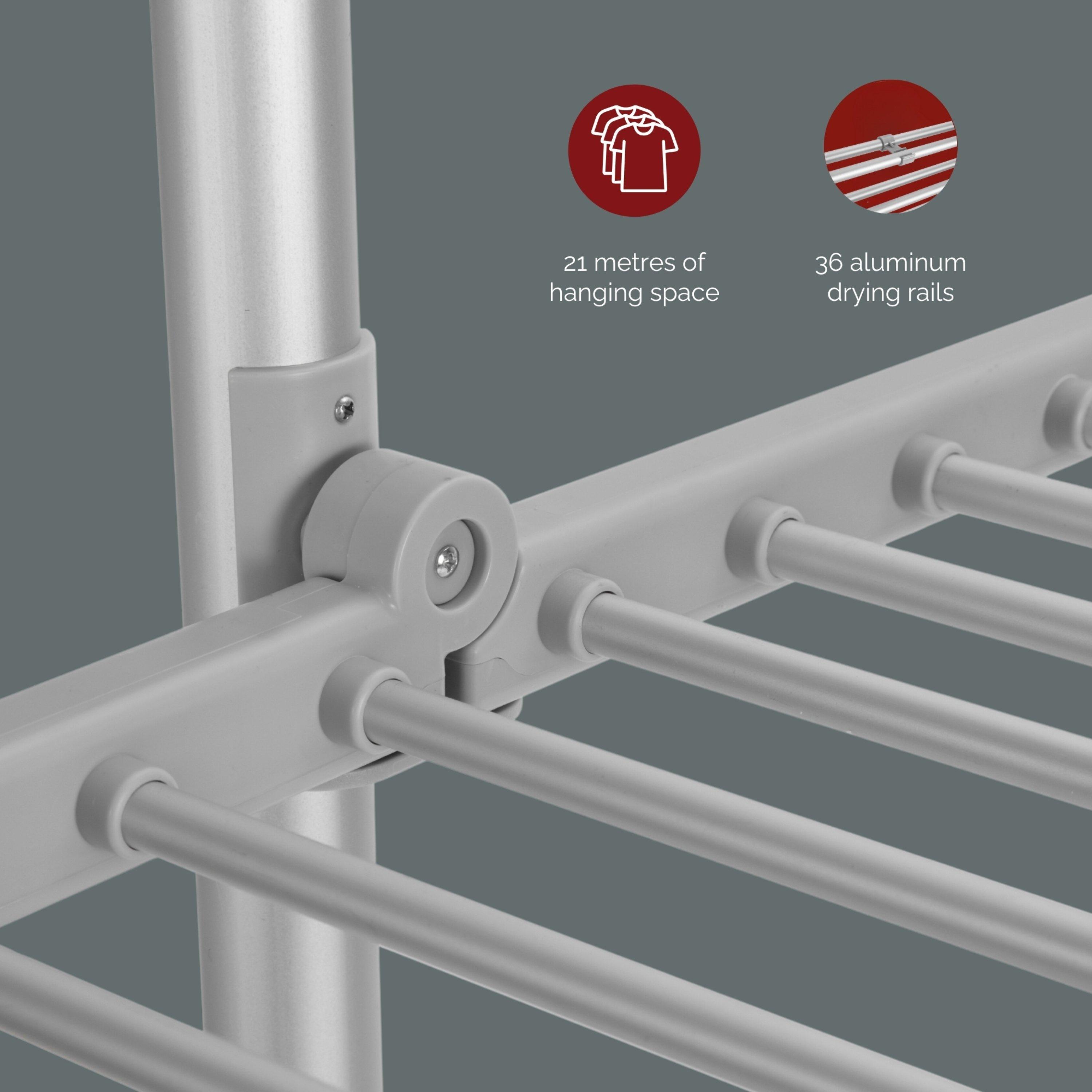 White - Rediffusion - 3 Tier Heated Airer - 7