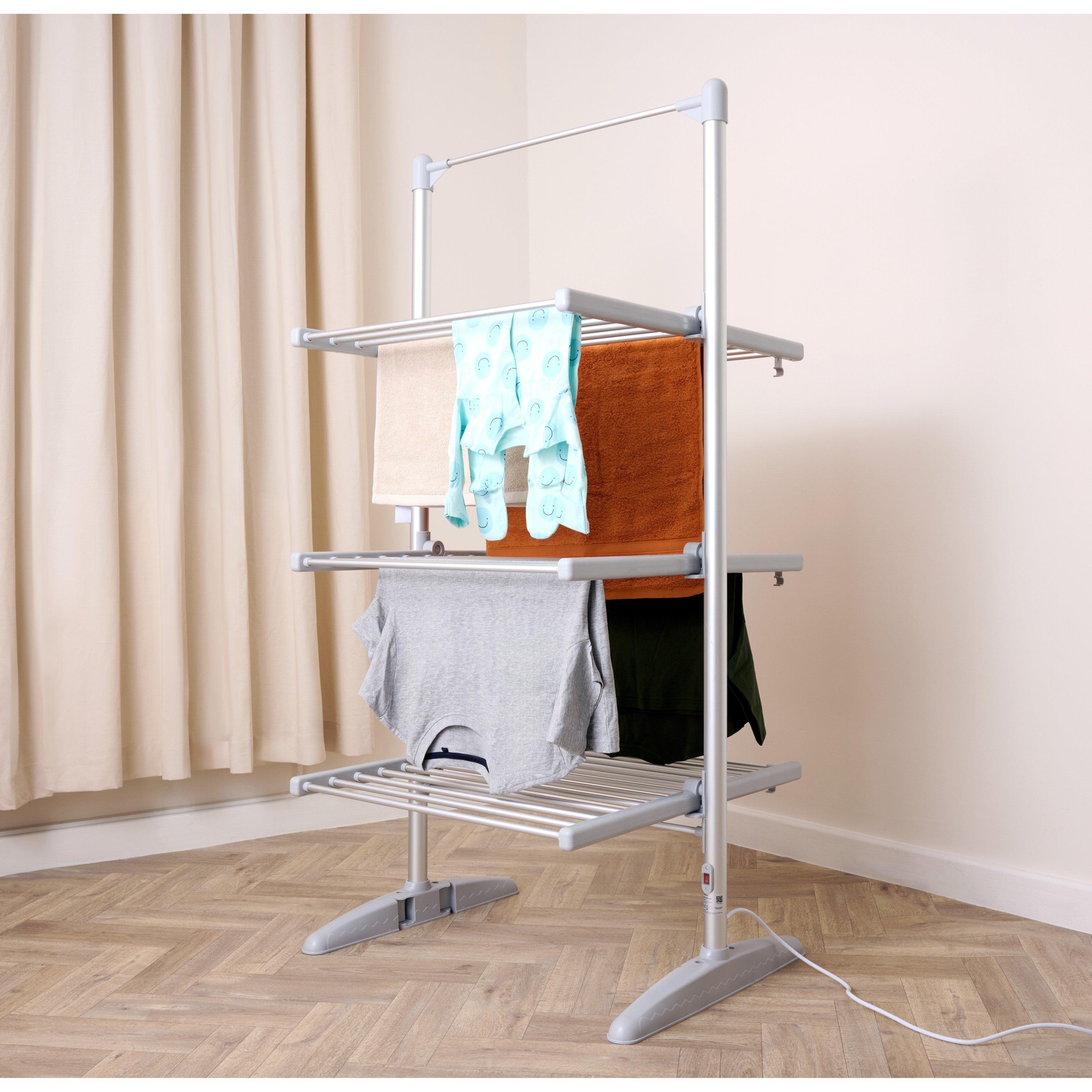 White - Rediffusion - 3 Tier Heated Airer - 8