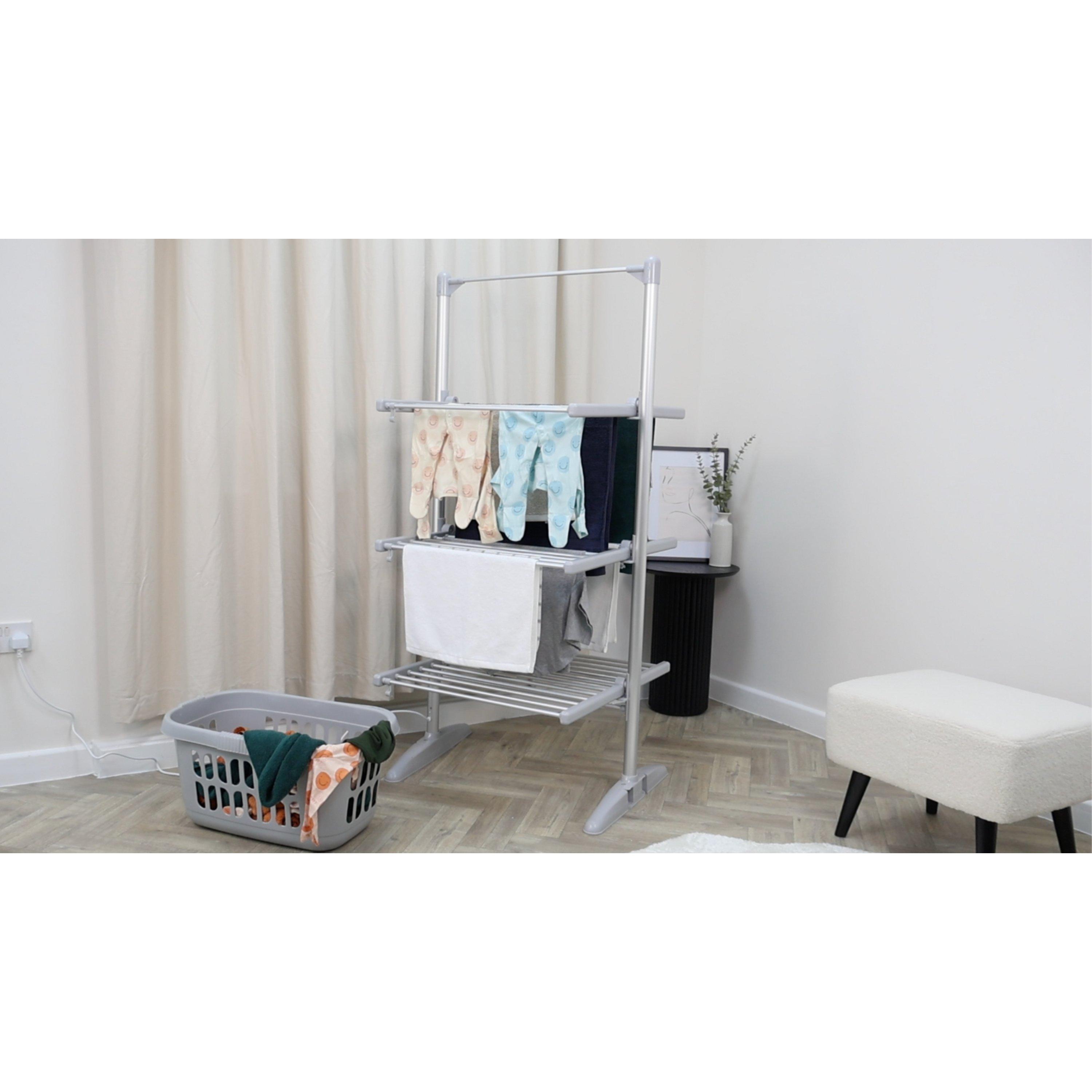 White - Rediffusion - 3 Tier Heated Airer - 9