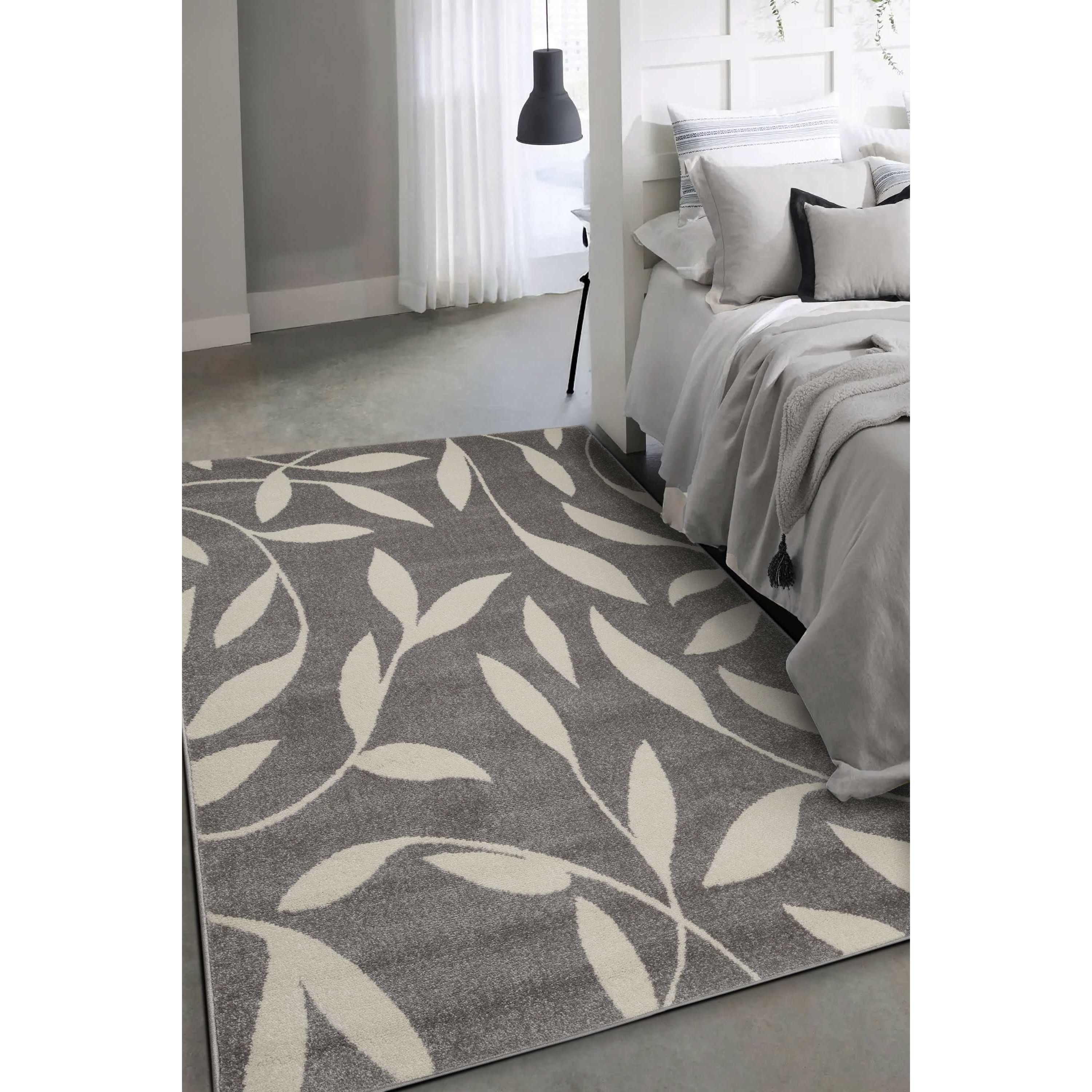 Homemaker  Echo Leaf Rug Grey - 160x230cm
