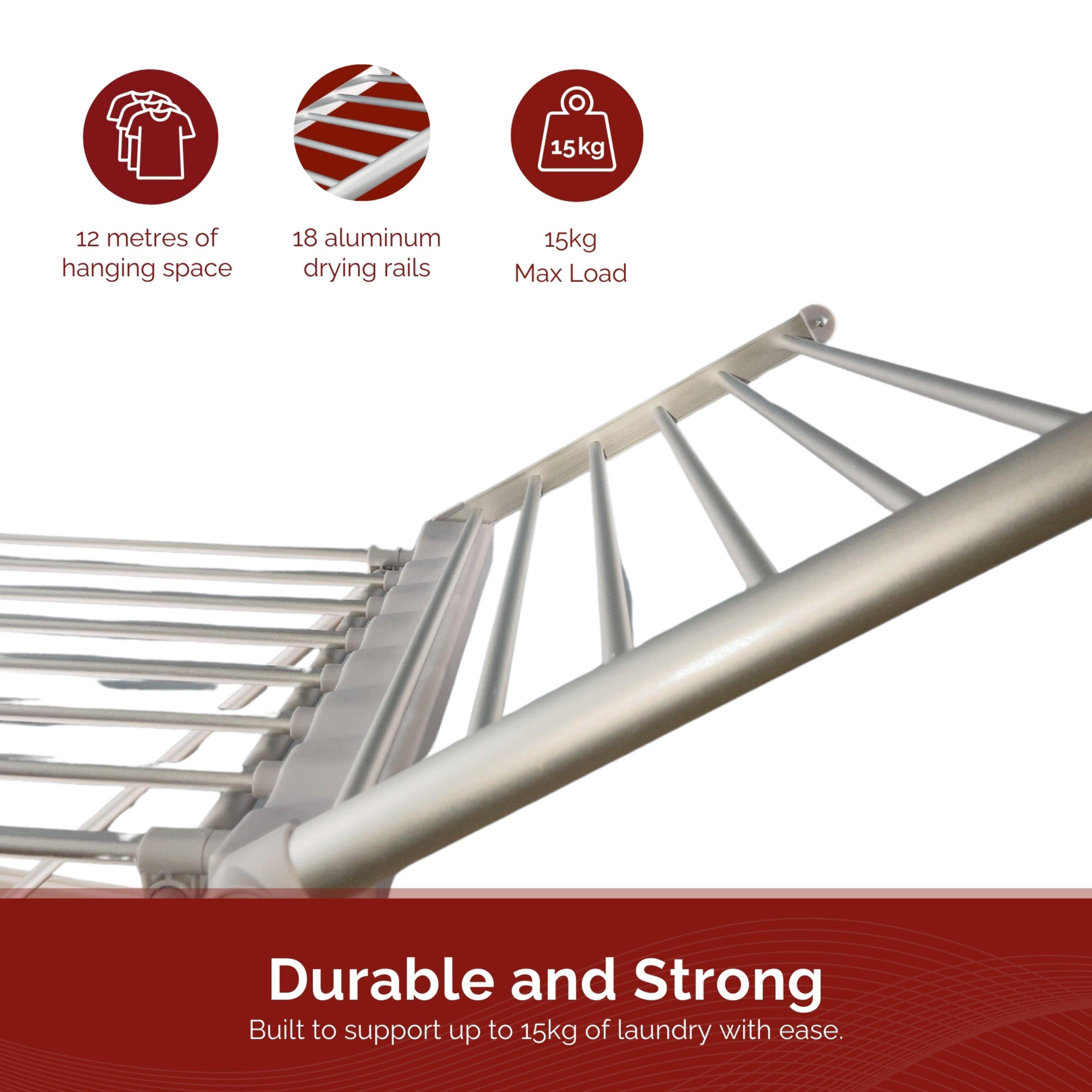 White - Rediffusion - Heated Winged Airer - 4