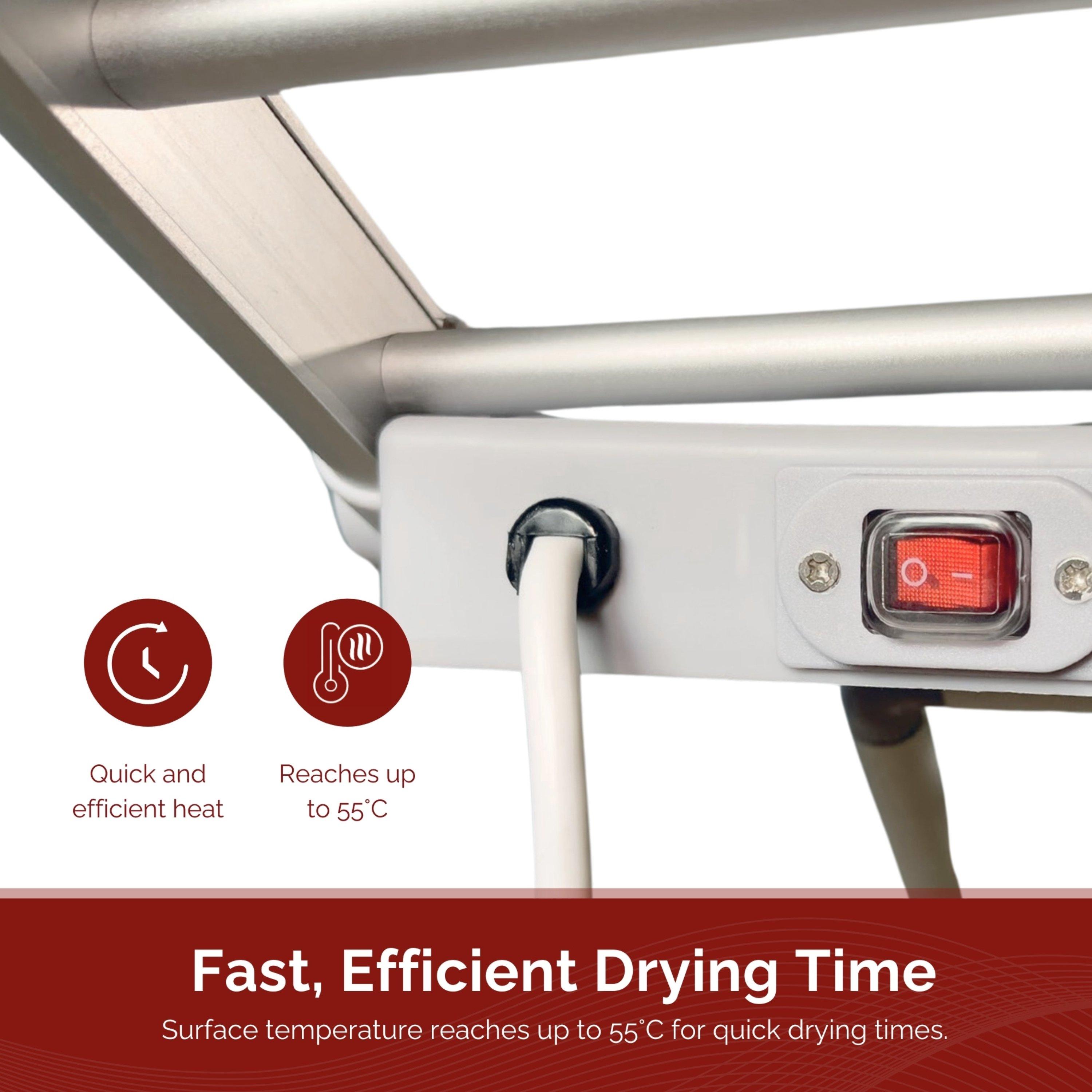 White - Rediffusion - Heated Winged Airer - 5
