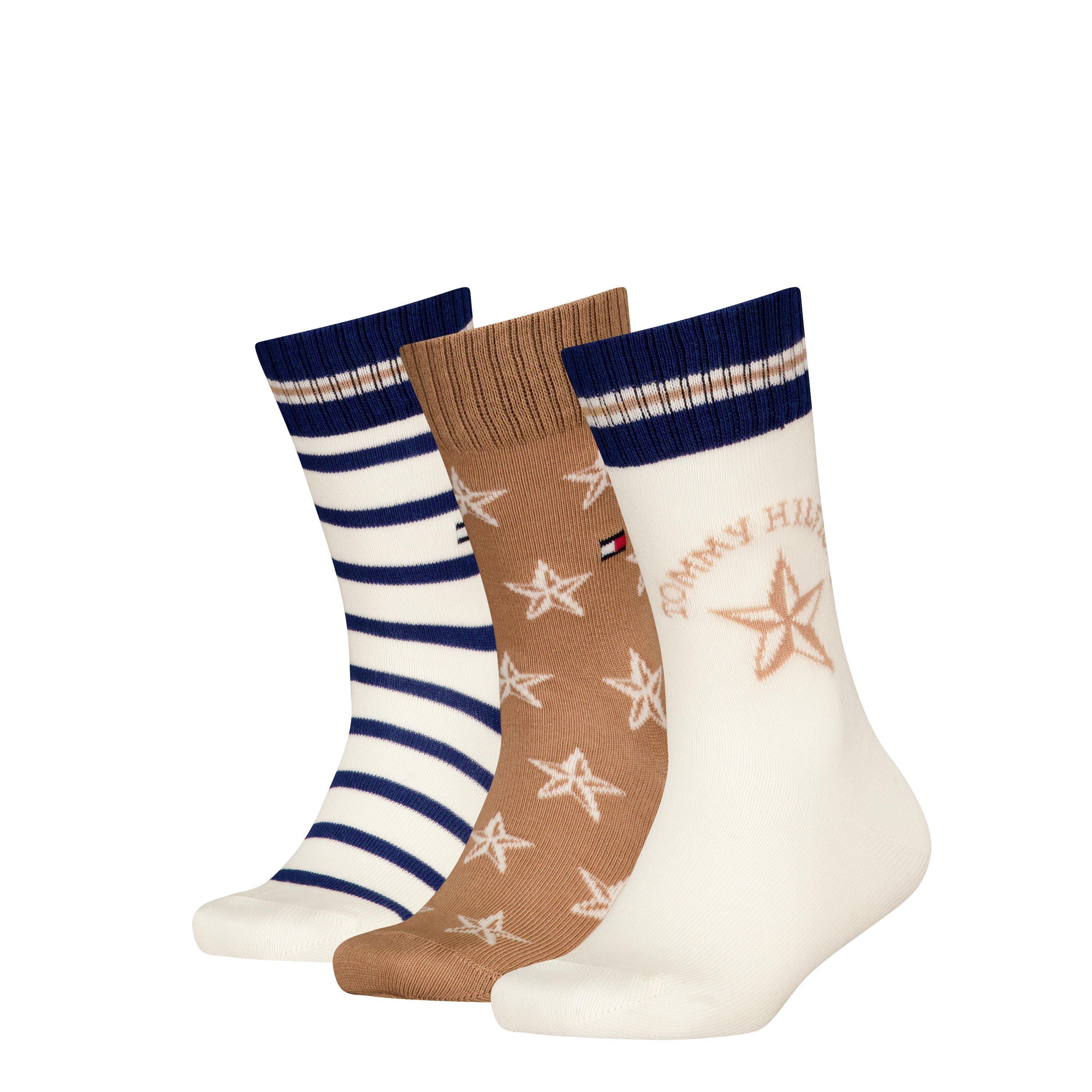 Kaki - Tommy Hilfiger - Kids' Crew Socks - 1