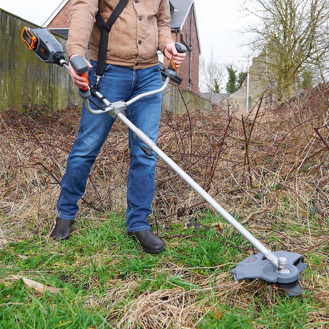 Grey - VonHaus - Cordless Grass Trimmer & Brush Cutter 2 in 1 - 7