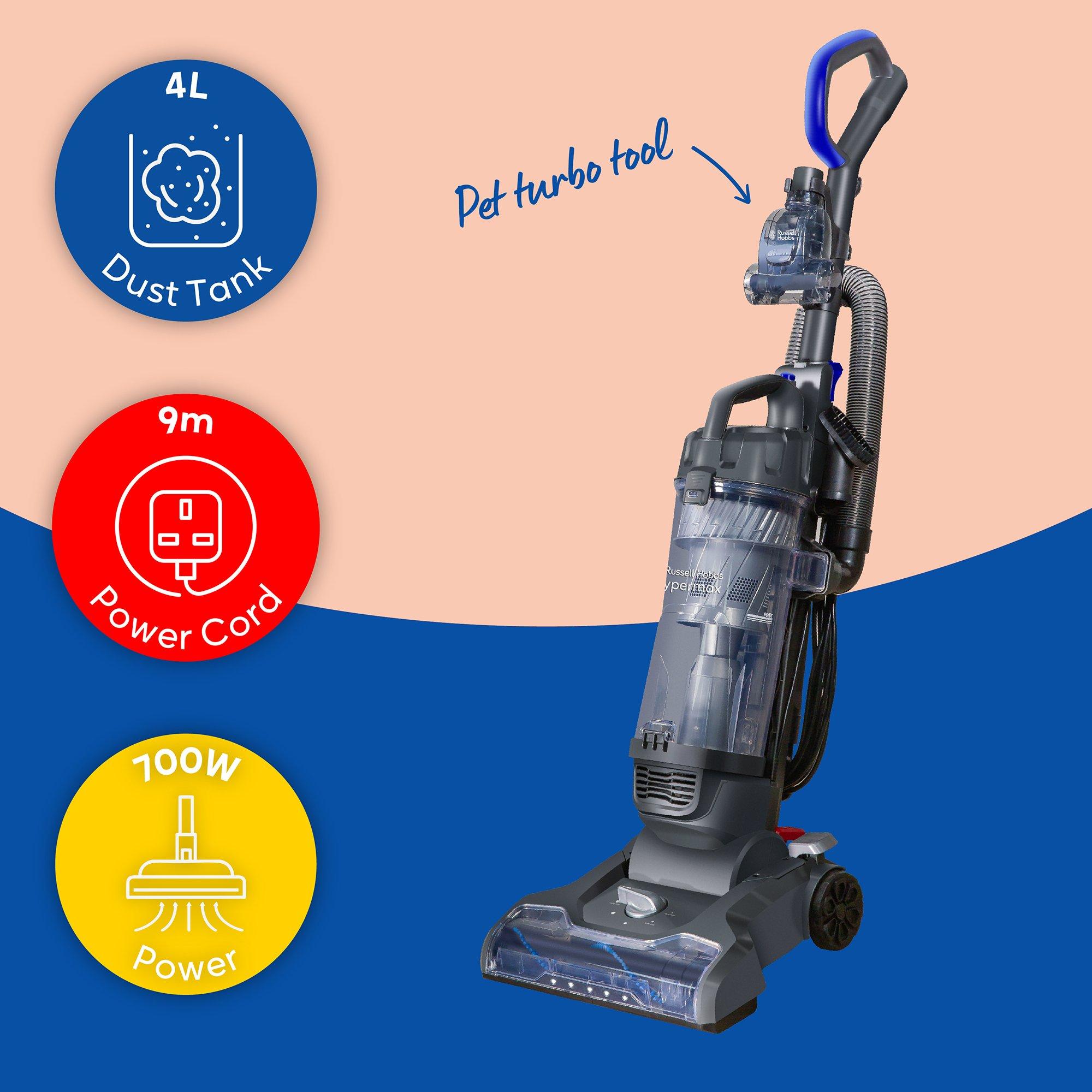 Grey And Blue - Russell Hobbs - RHUV7001 Upright Vacuum Grey & Blue - 14