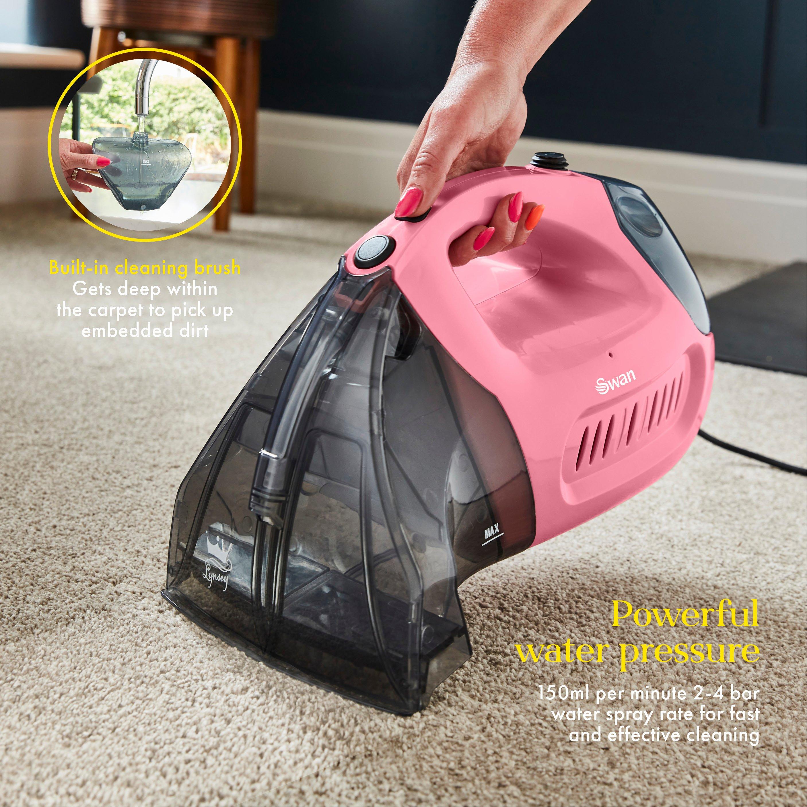 None - Swan - Lynsey TVs Queen of Clean Handheld Carpet Cleaner - 6