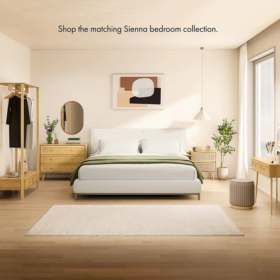 Beige - VonHaus - Sienna Rattan Chest of Drawers - 6