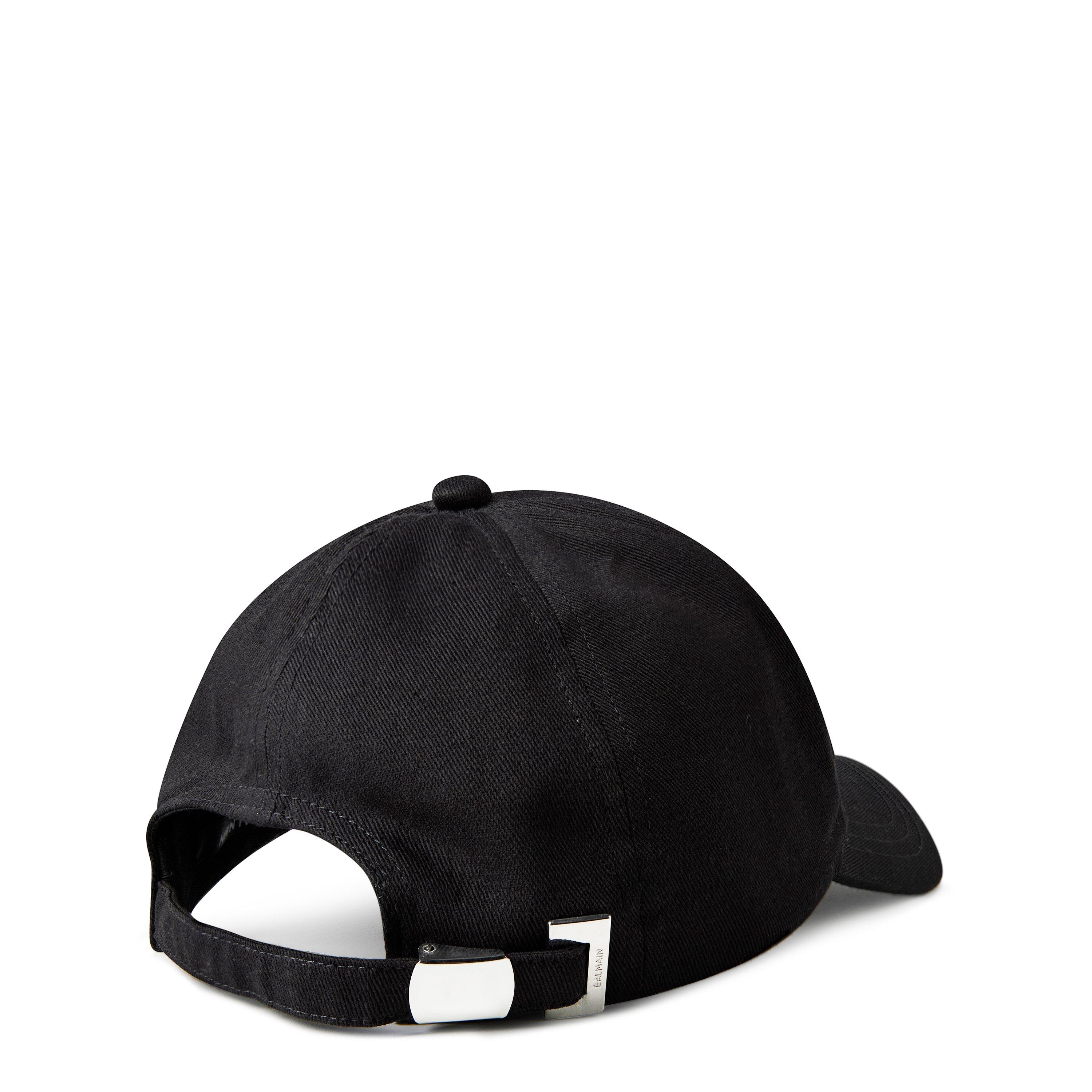 Black/White - Balmain - Embroidered Cap - 3