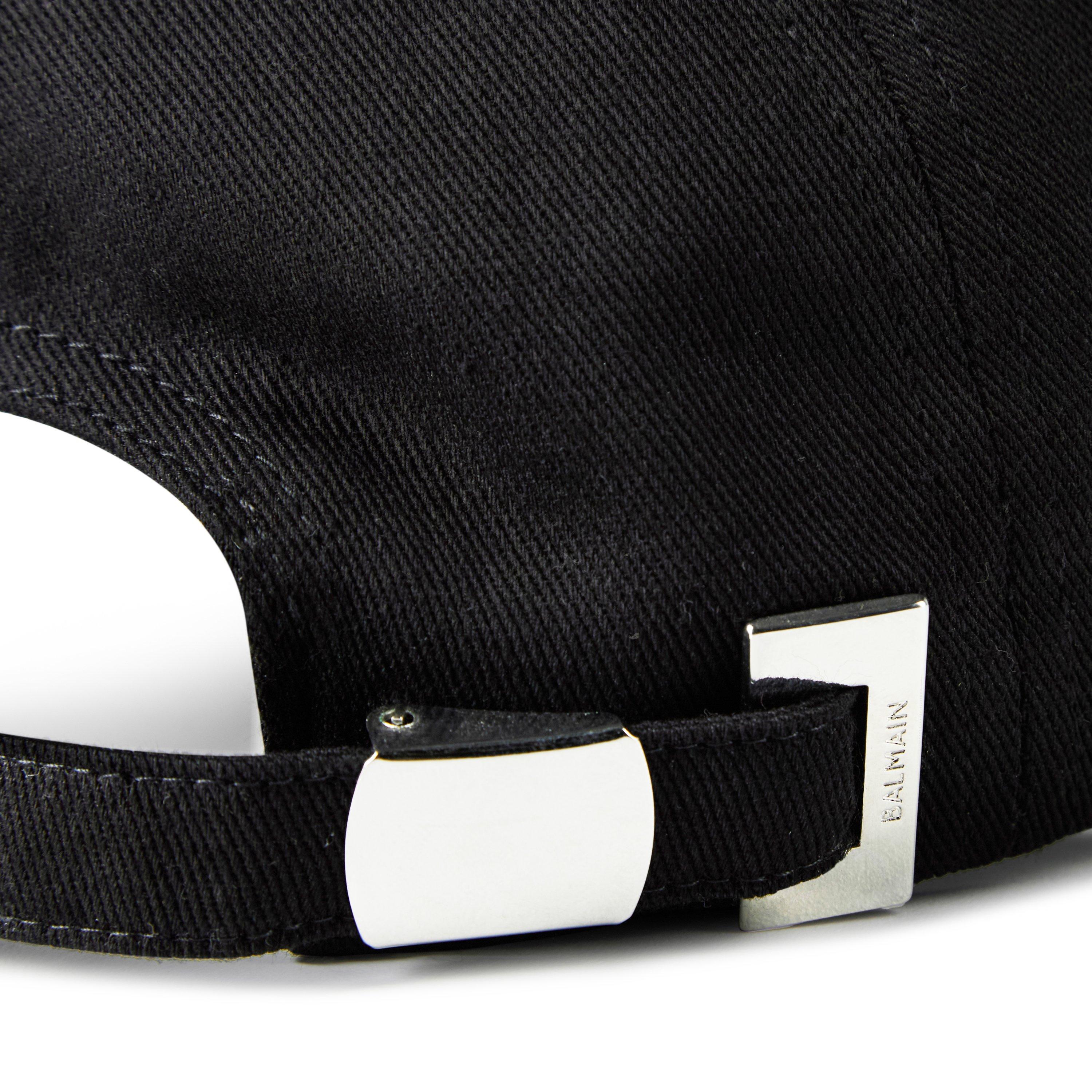 Black/White - Balmain - Embroidered Cap - 4