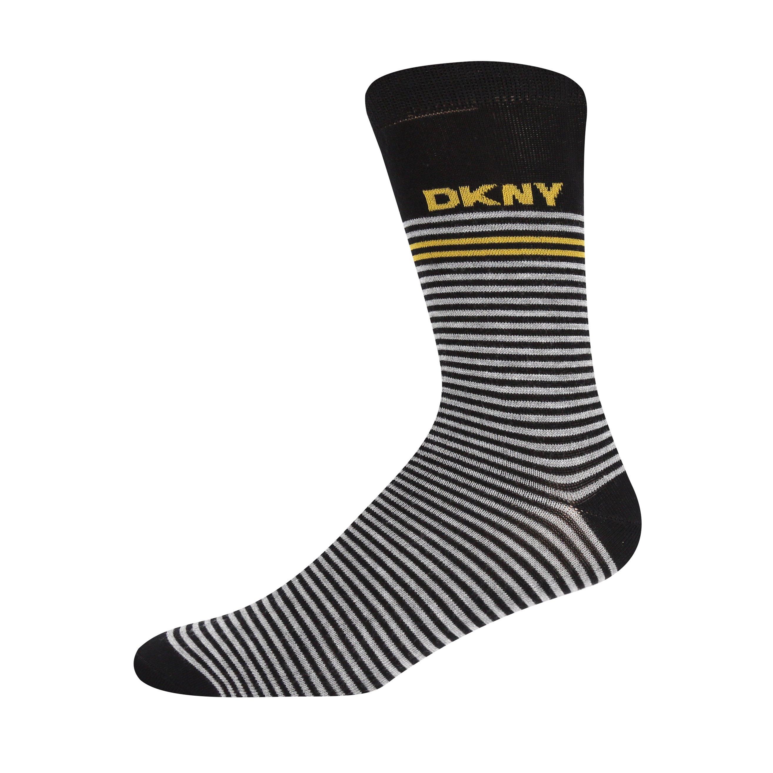 Black/Grey - DKNY - 3 pack Mens Socks Walnut - 2