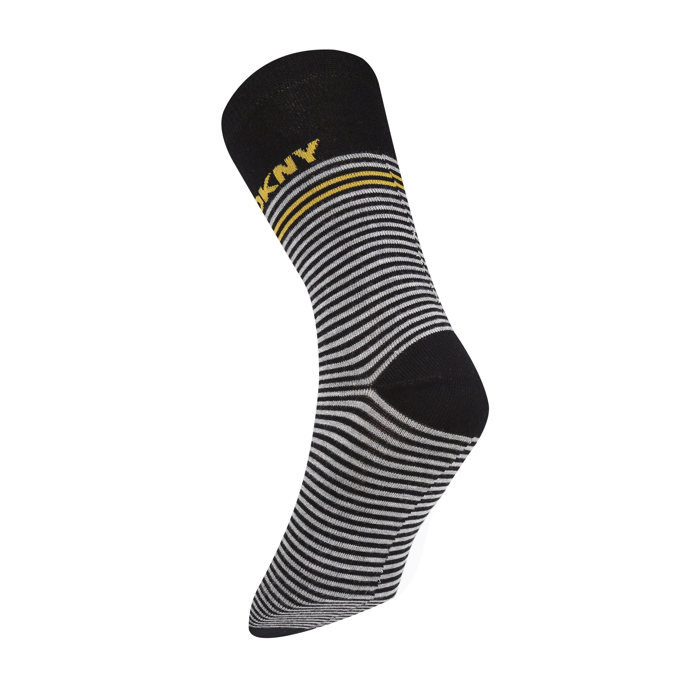 Black/Grey - DKNY - 3 pack Mens Socks Walnut - 5