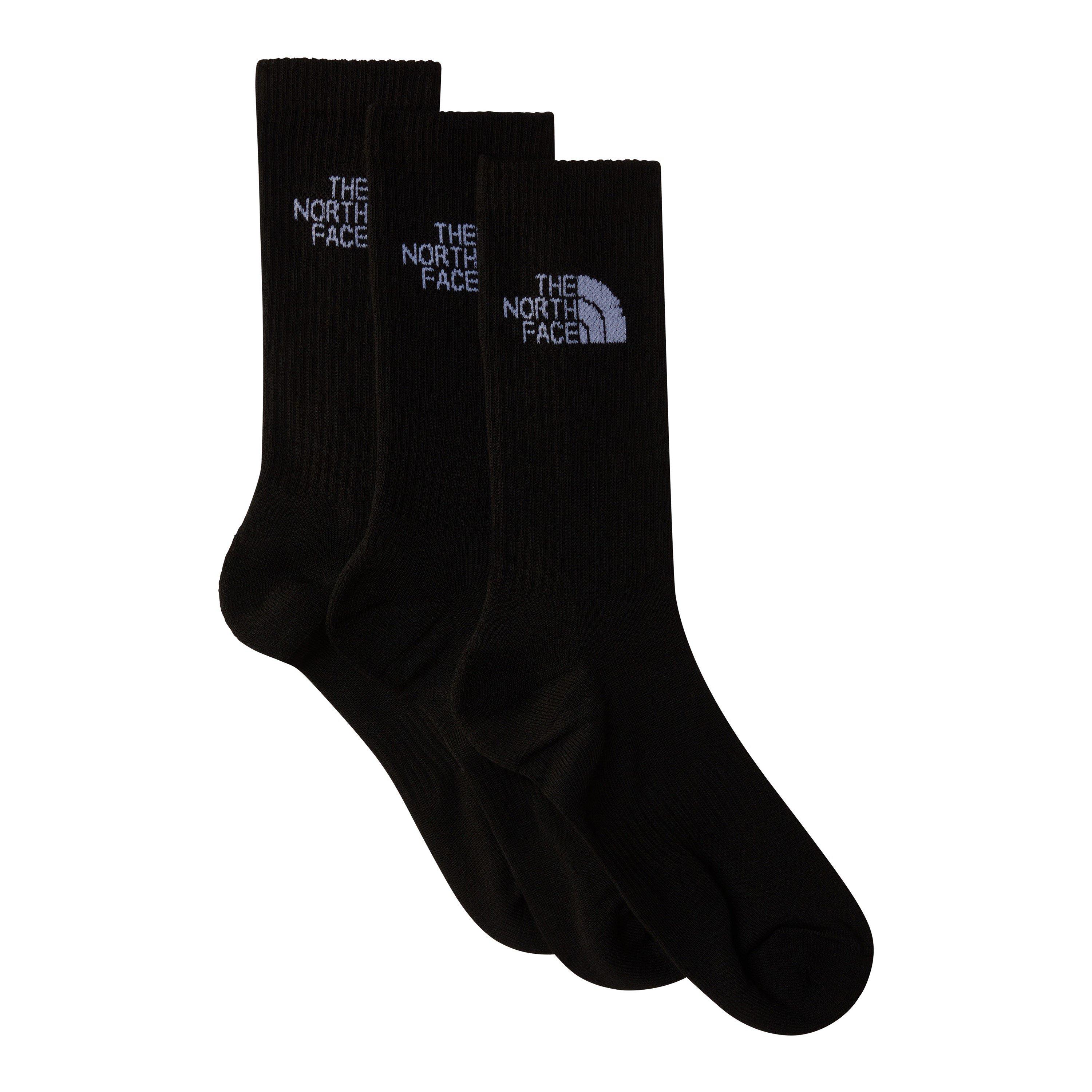 The North Face Men's -Sport Cushion Crew Socks 3-Pack - Tnf Black - S 5.5-7.5