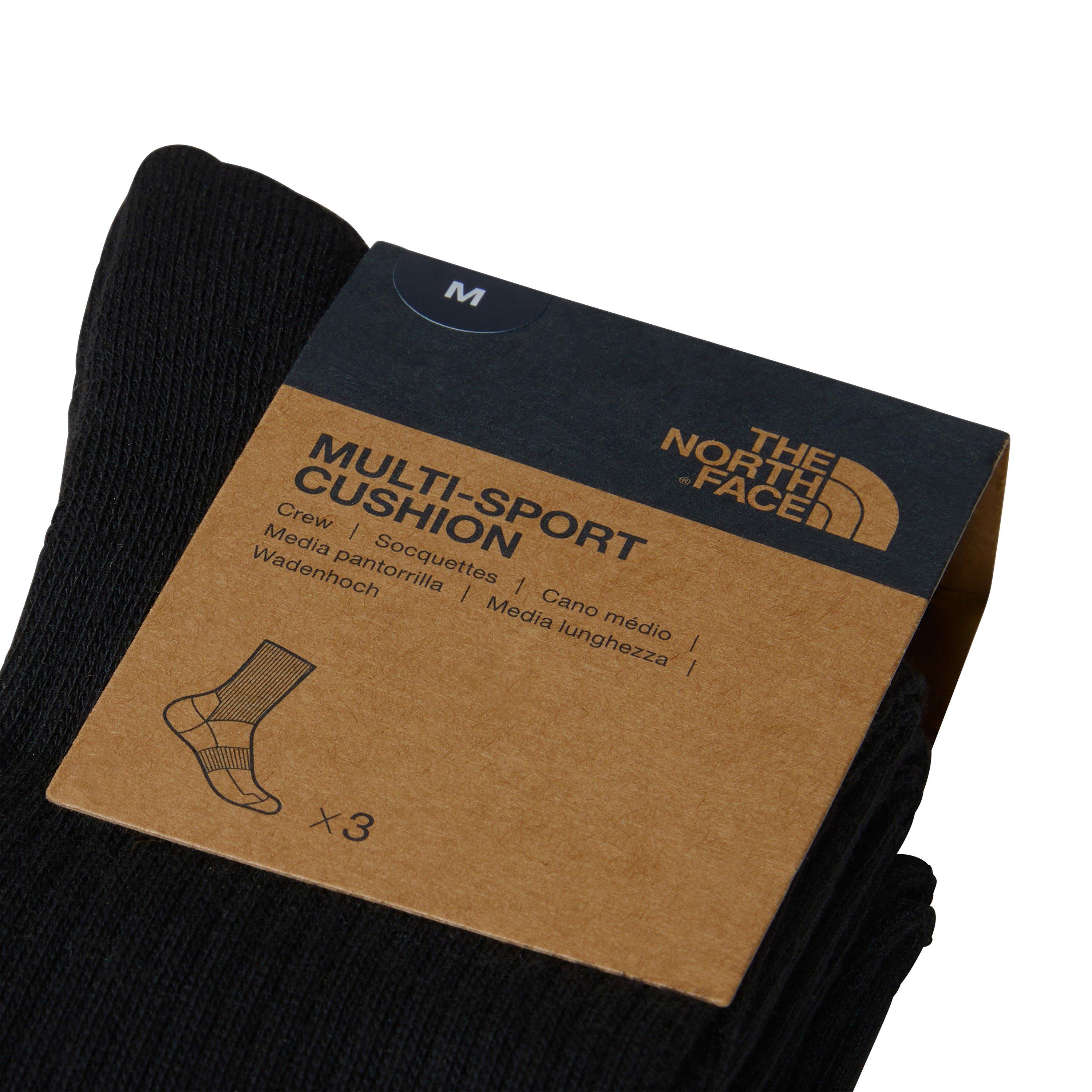 TNF Black - The North Face - Mens Multi-Sport Cushion Crew Socks 3-Pack - 3