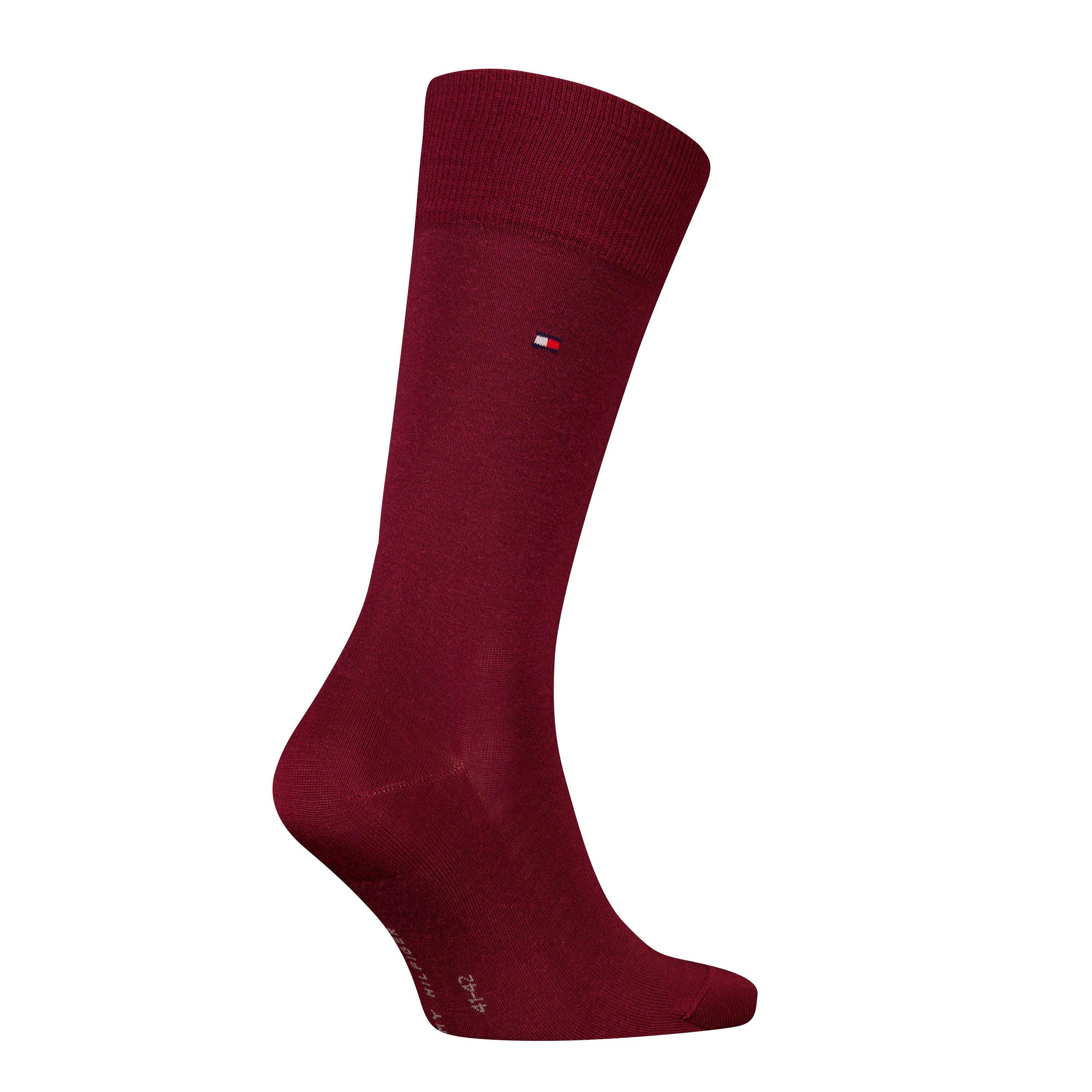 Burgundy - Tommy Hilfiger - Men's Crew Socks - 2