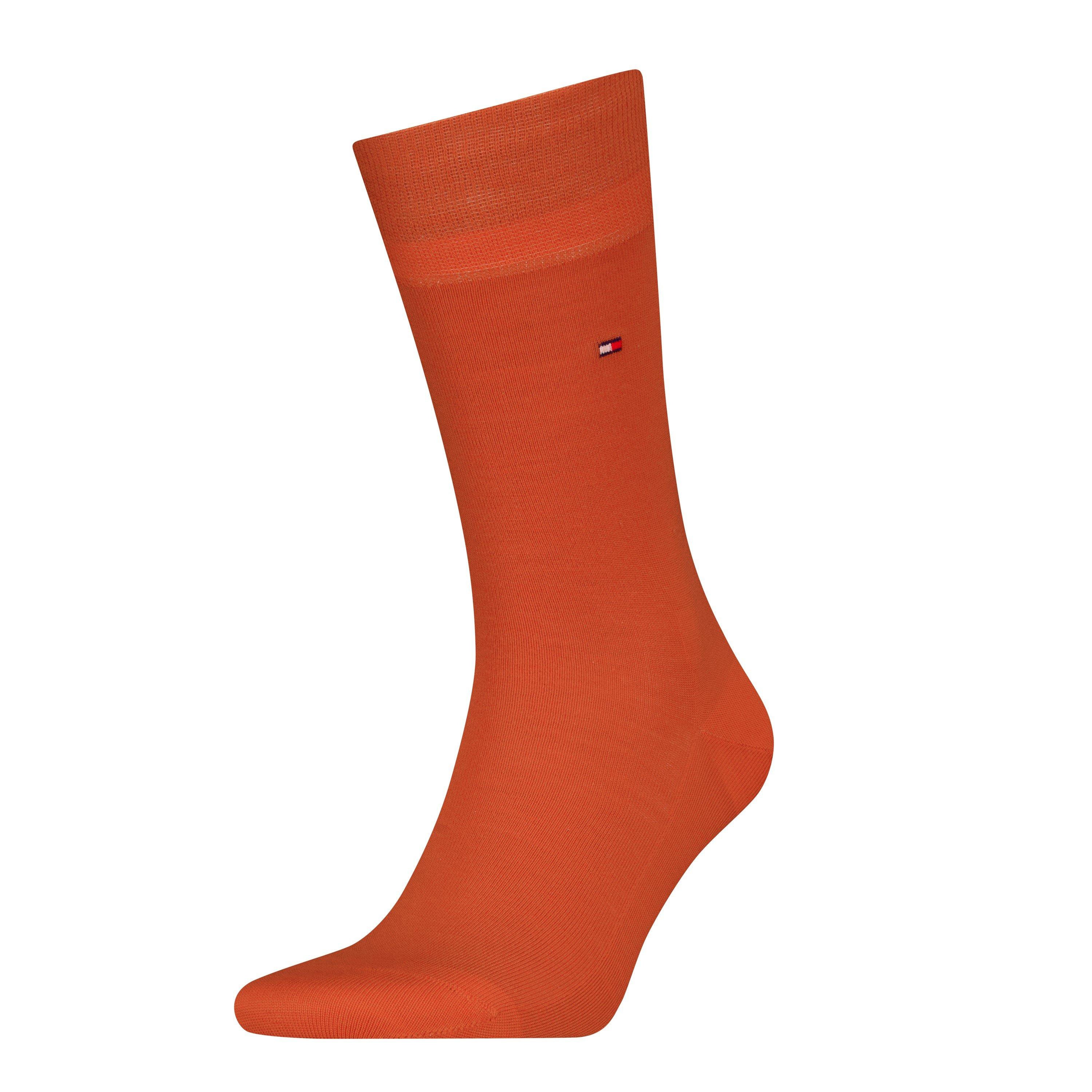 Tommy Hilfiger Men's Breathable Crew Socks - Orange - M 6-7