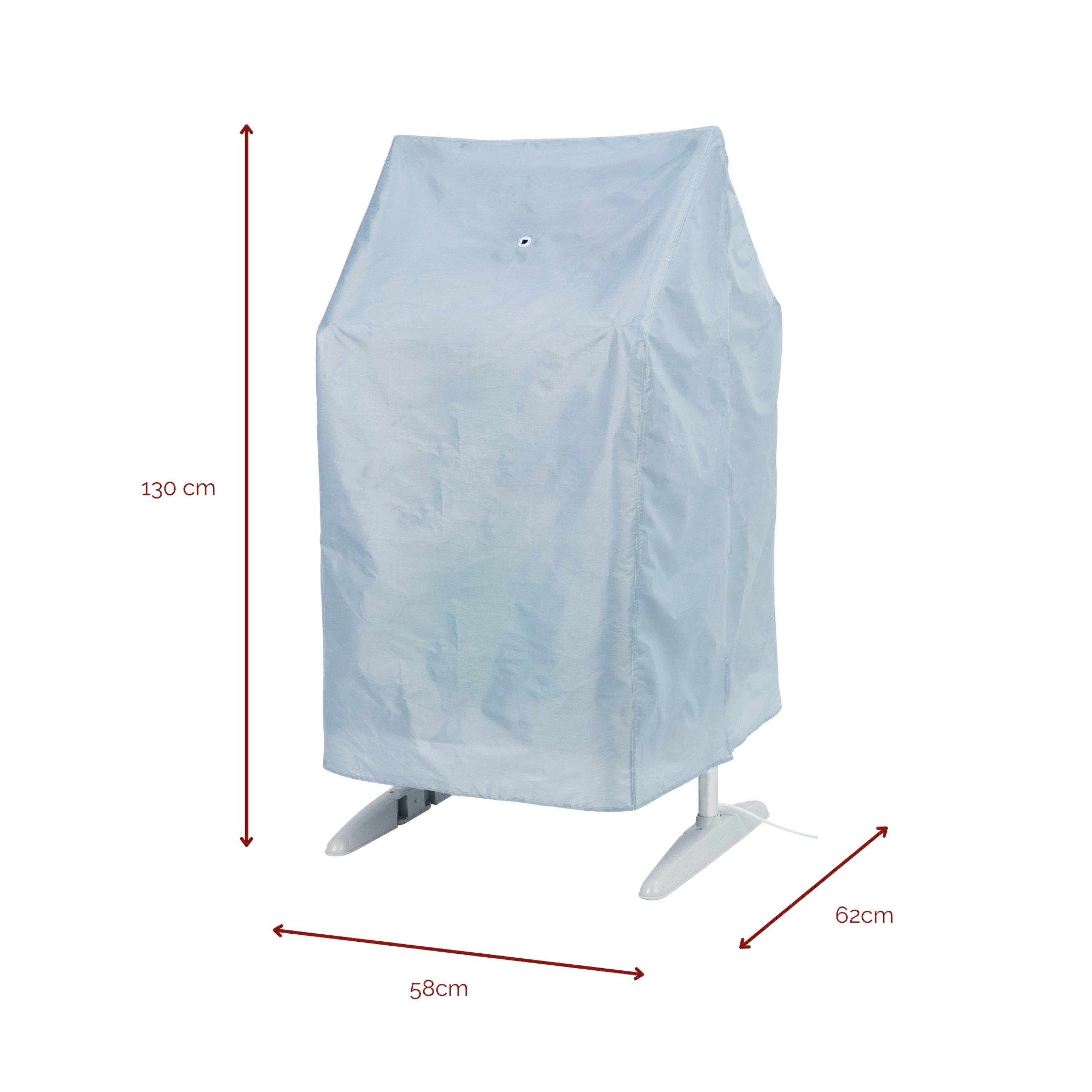 White - Rediffusion - Compact 3 Tier Heated Clothes Airer Wi - 7