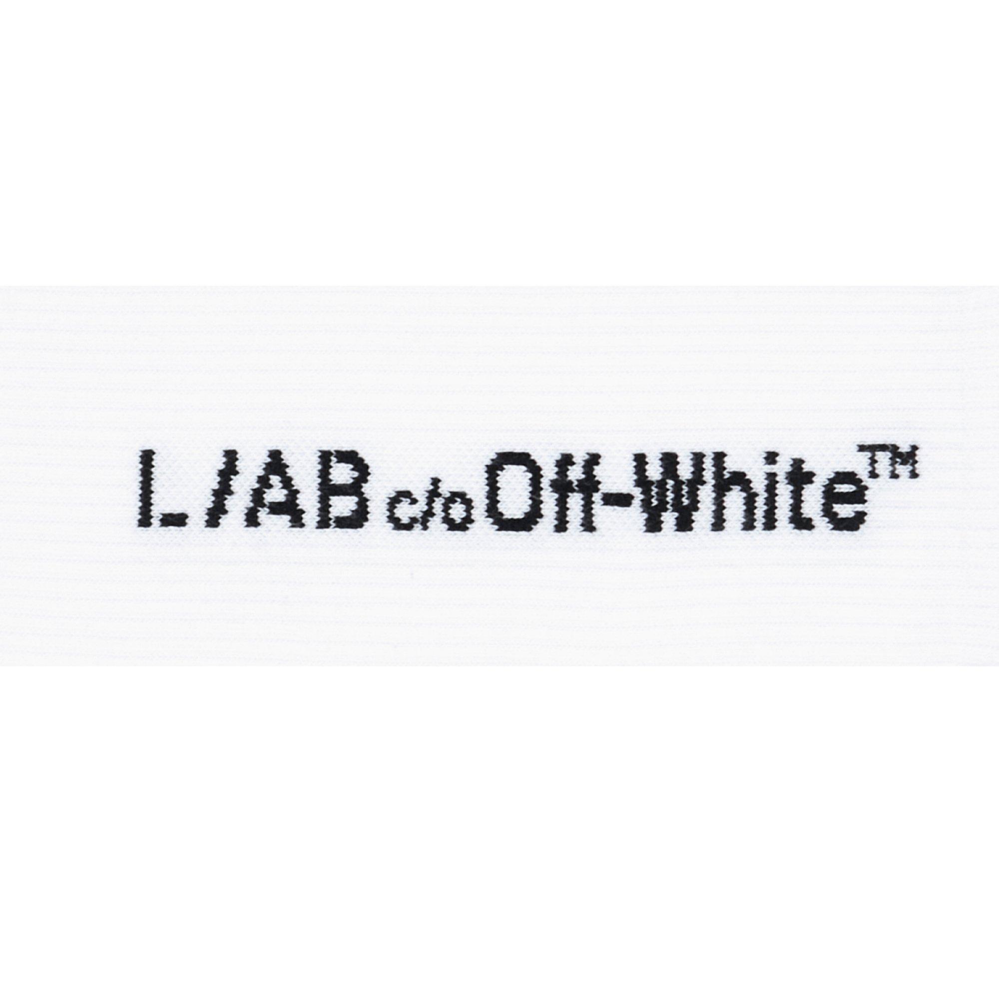 White 100 - L AB Off White - L/AB 3 Pack Text Sn64 - 3