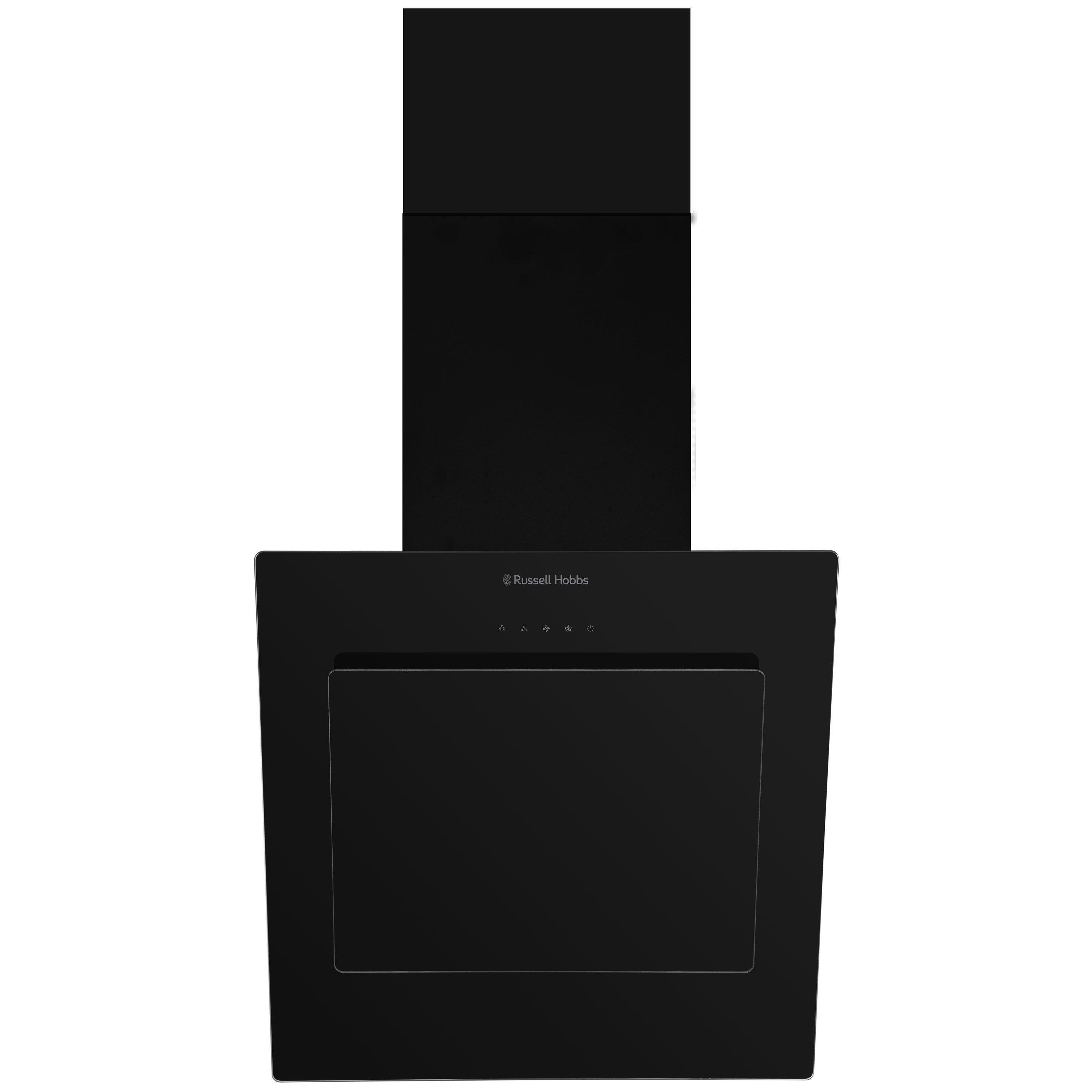 Russell Hobbs RHGCH702B-M Black Glass Chimney Cooker Hood