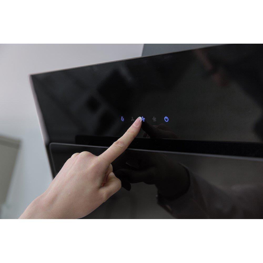 Black - Russell Hobbs - RHGCH702B-M Black Glass Chimney Cooker Hood - 6